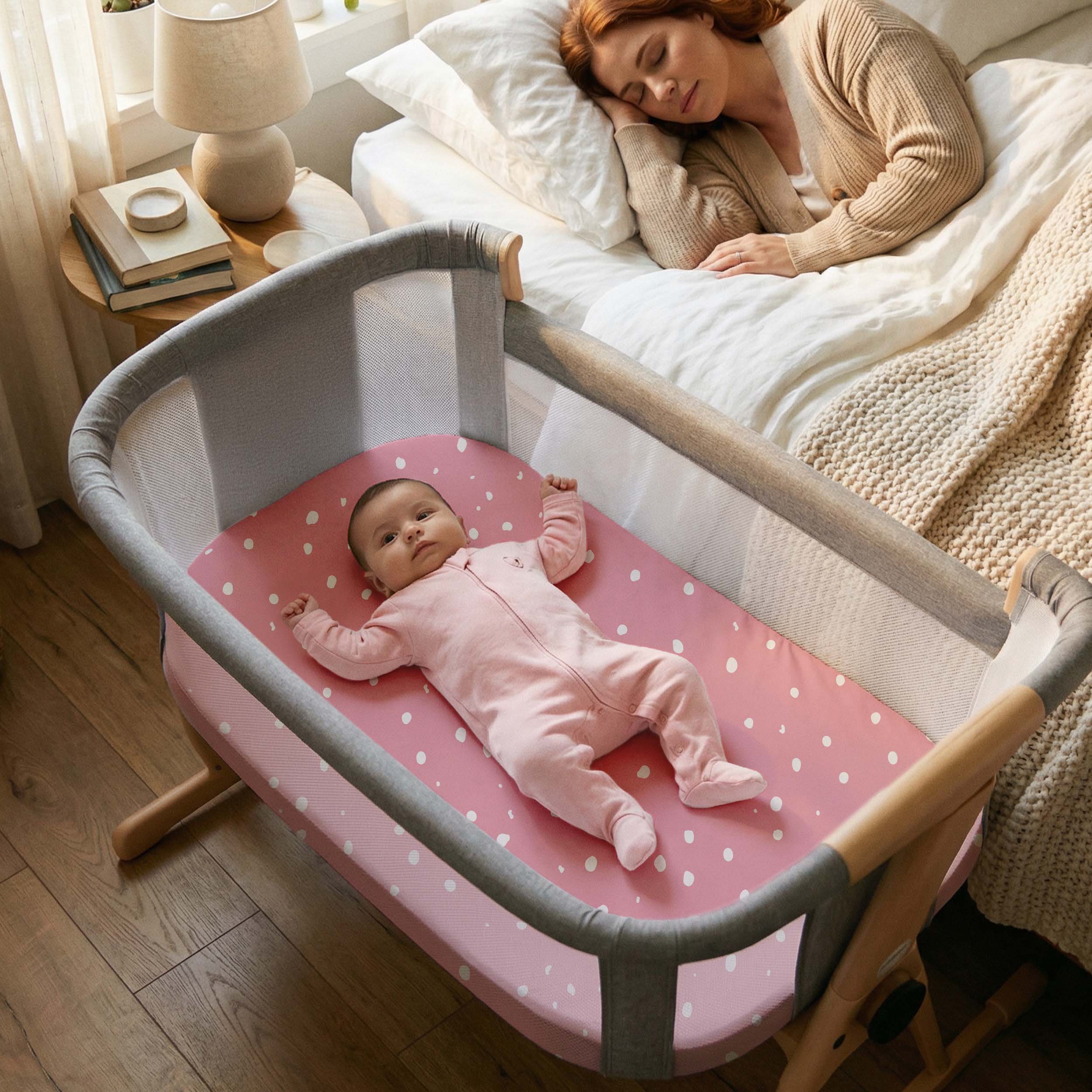 Chosen in Pink | Bassinet Sheets 4-Pack | 20*33''