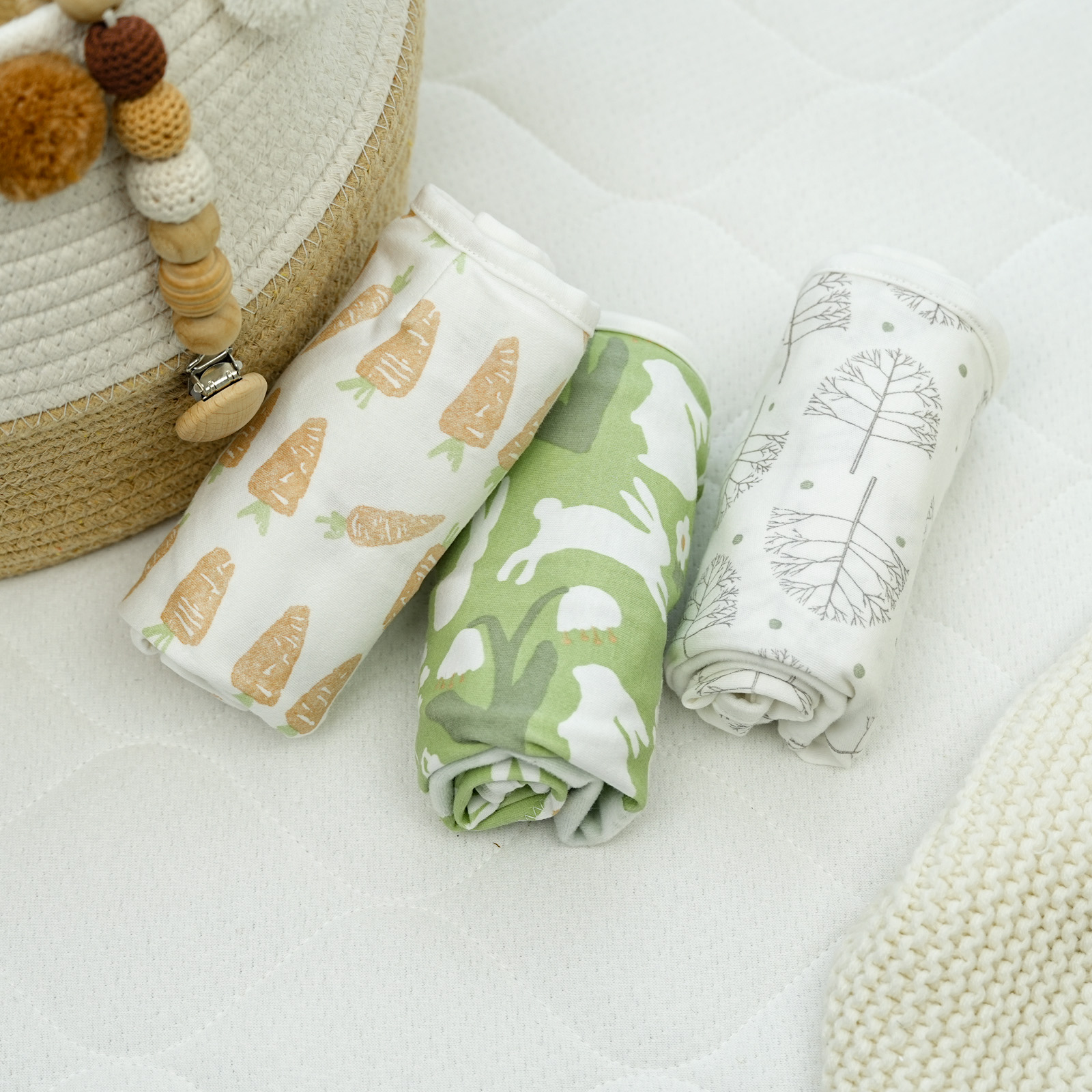 Spring Letter | Gllquen Baby Swaddle 0-3 Months 3 Pack