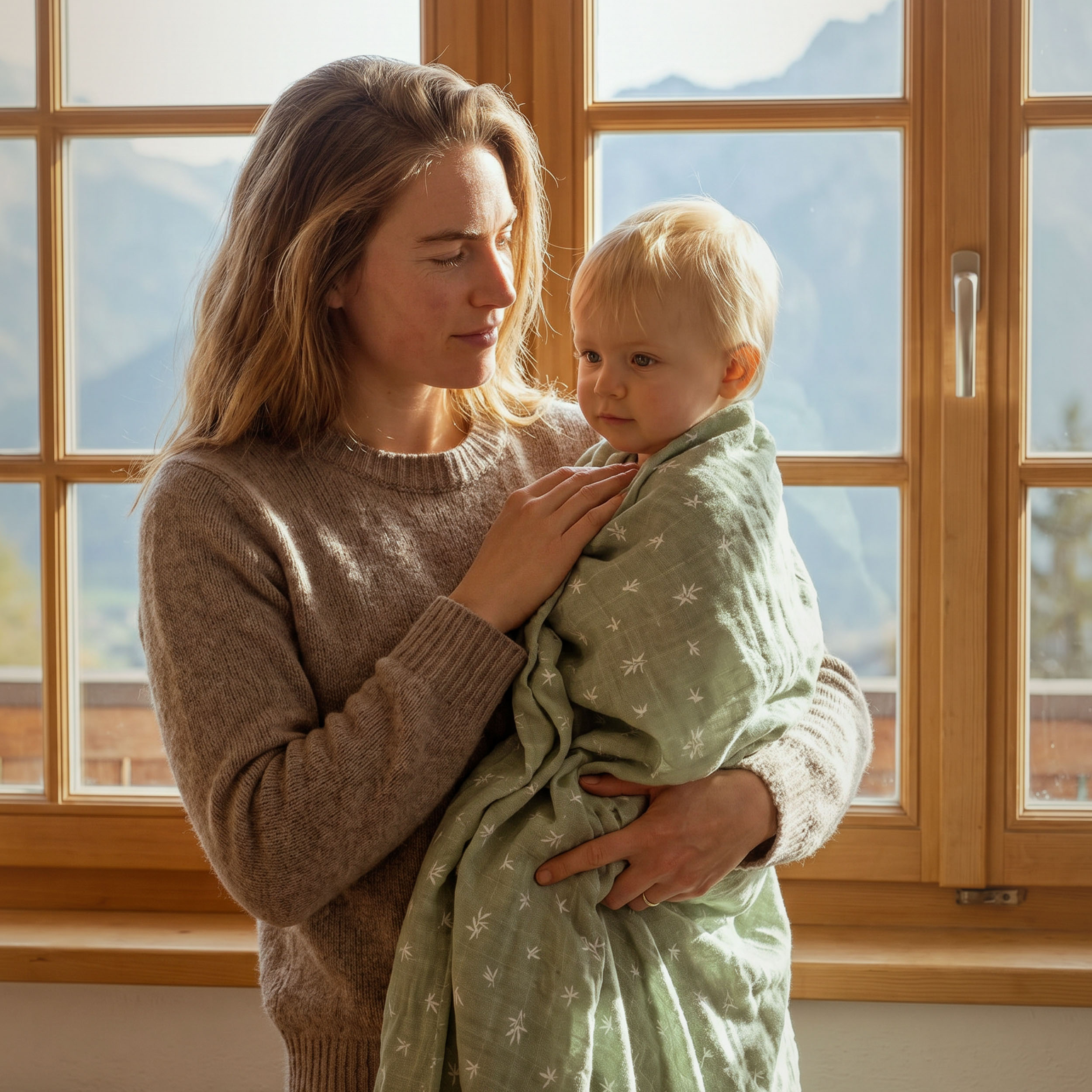 Muslin Swaddle Blankets 4-Pack | 35"x40" | Fawn & Wildflowers
