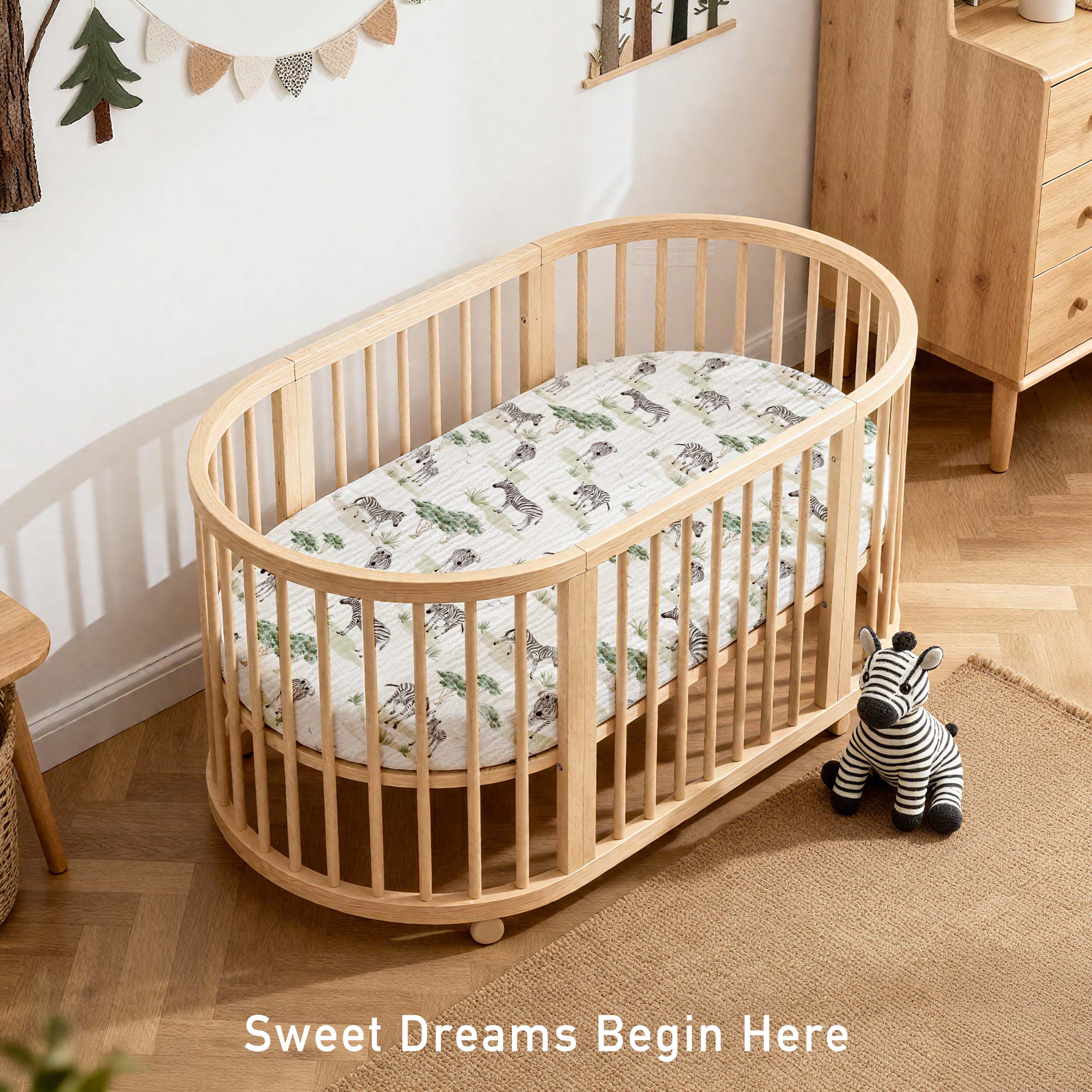 Safari Whisper | Muslin Bassinet Sheets 2-Pack | 33''*17''