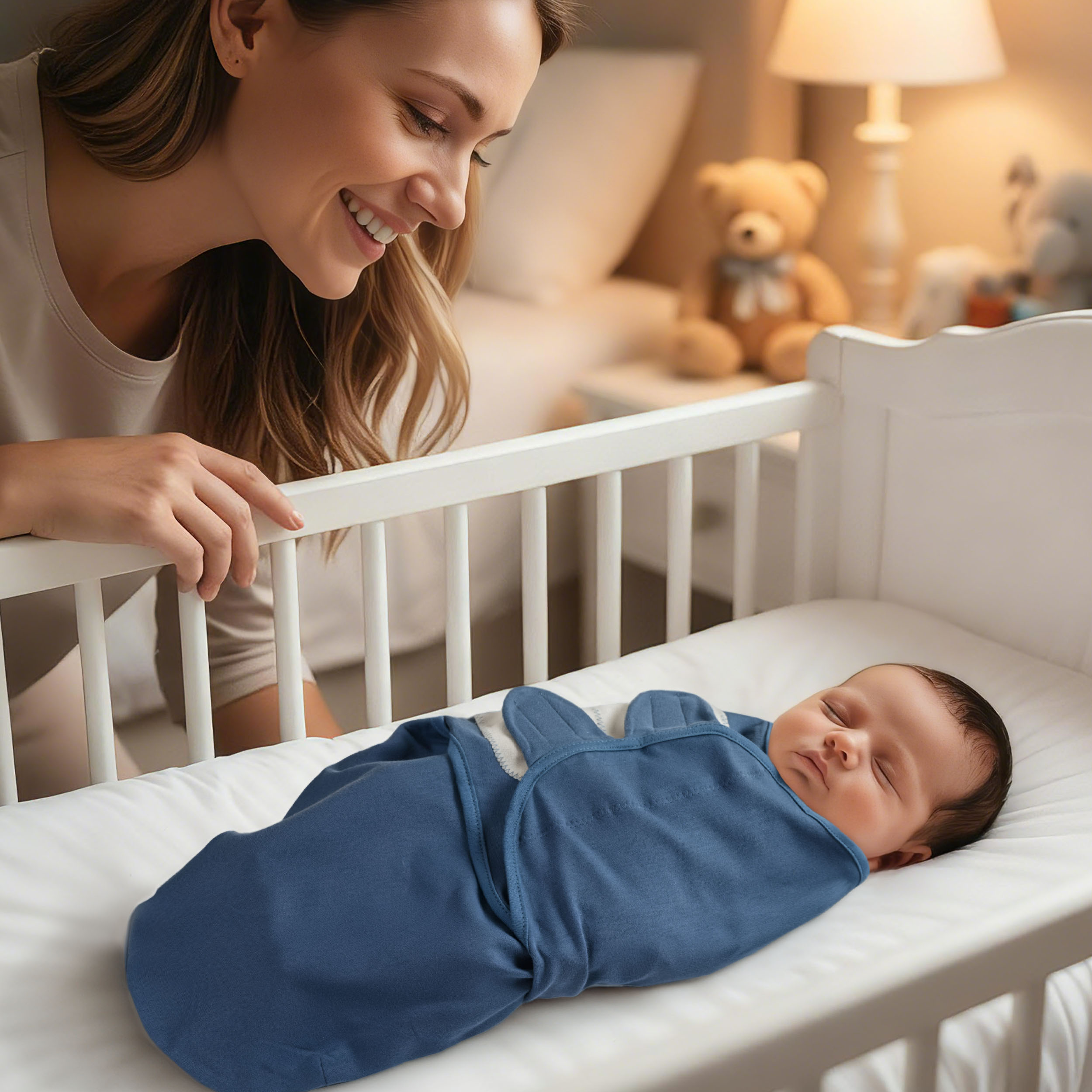 Dinosaur Blues Night | Baby Swaddle 2-Pack | 0-3 Months