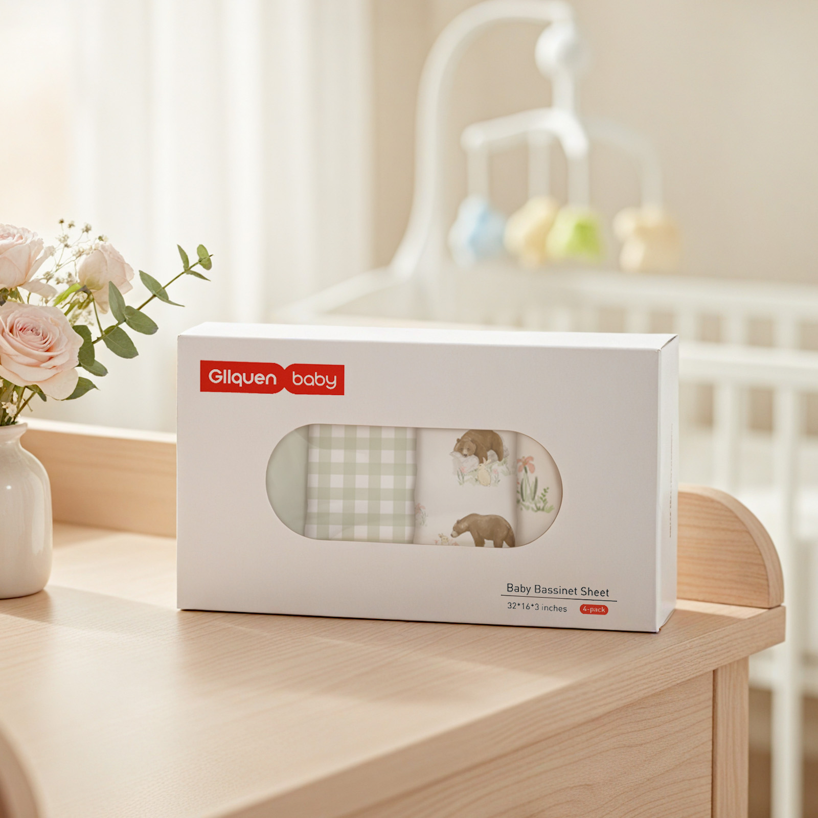 Forest Tale | Soft Microfiber Fitted Change Pad Cover & Bassinet Sheets 4 Pack | 16''*32''