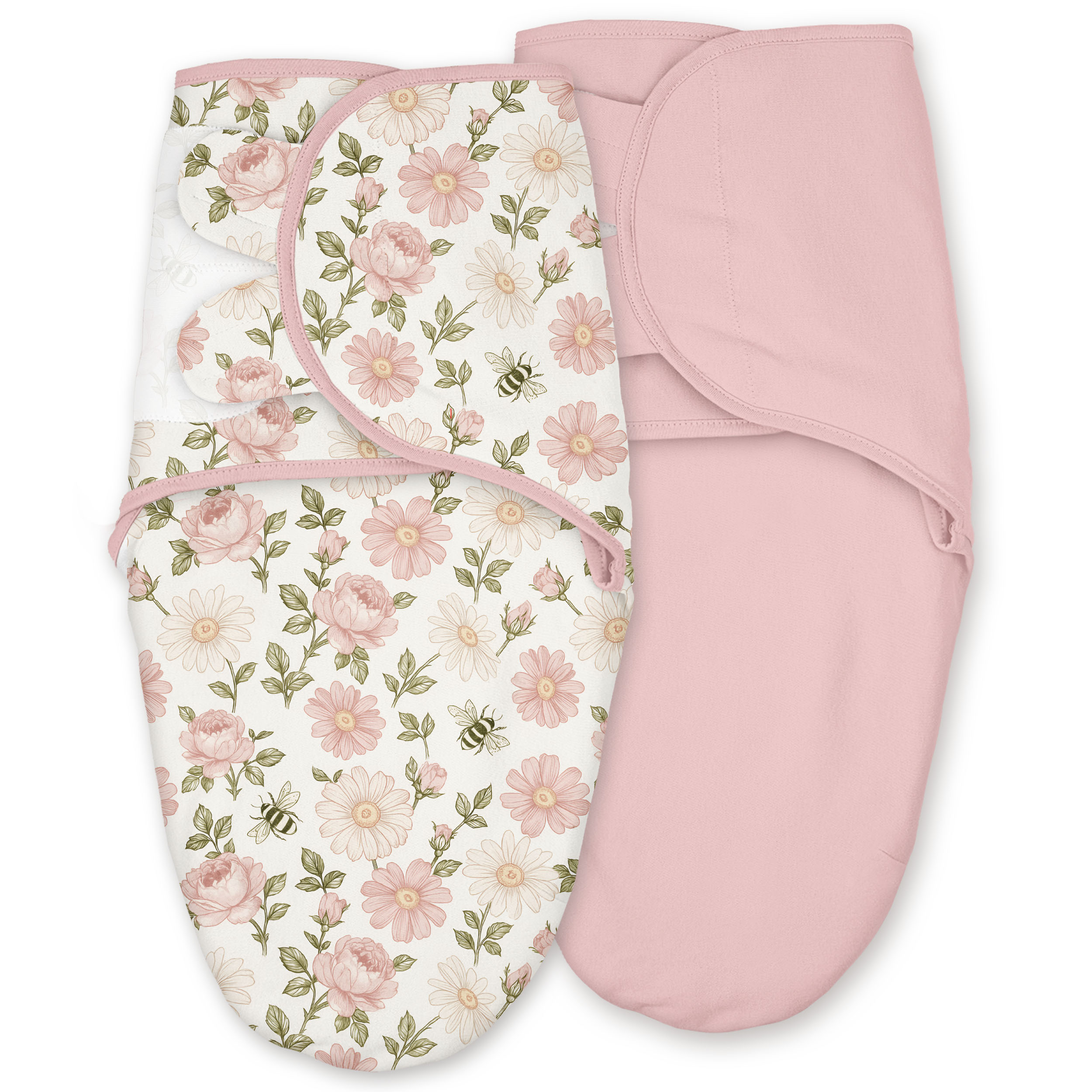 Pink Floral Bloom | Baby Swaddle 2-Pack | 0-3 Months