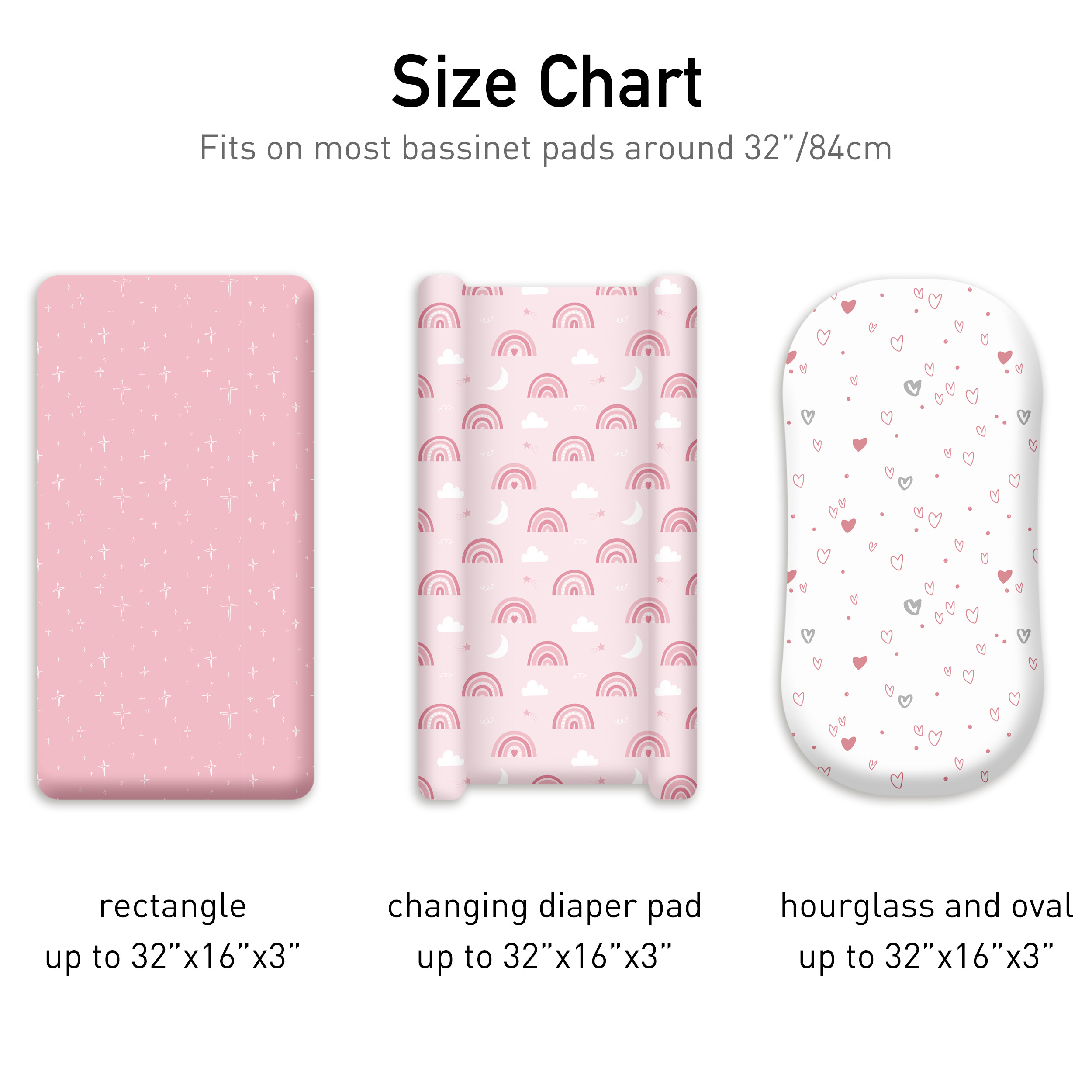 Cosmic Cutie | Bassinet Sheets 3-Pack | 17*33''