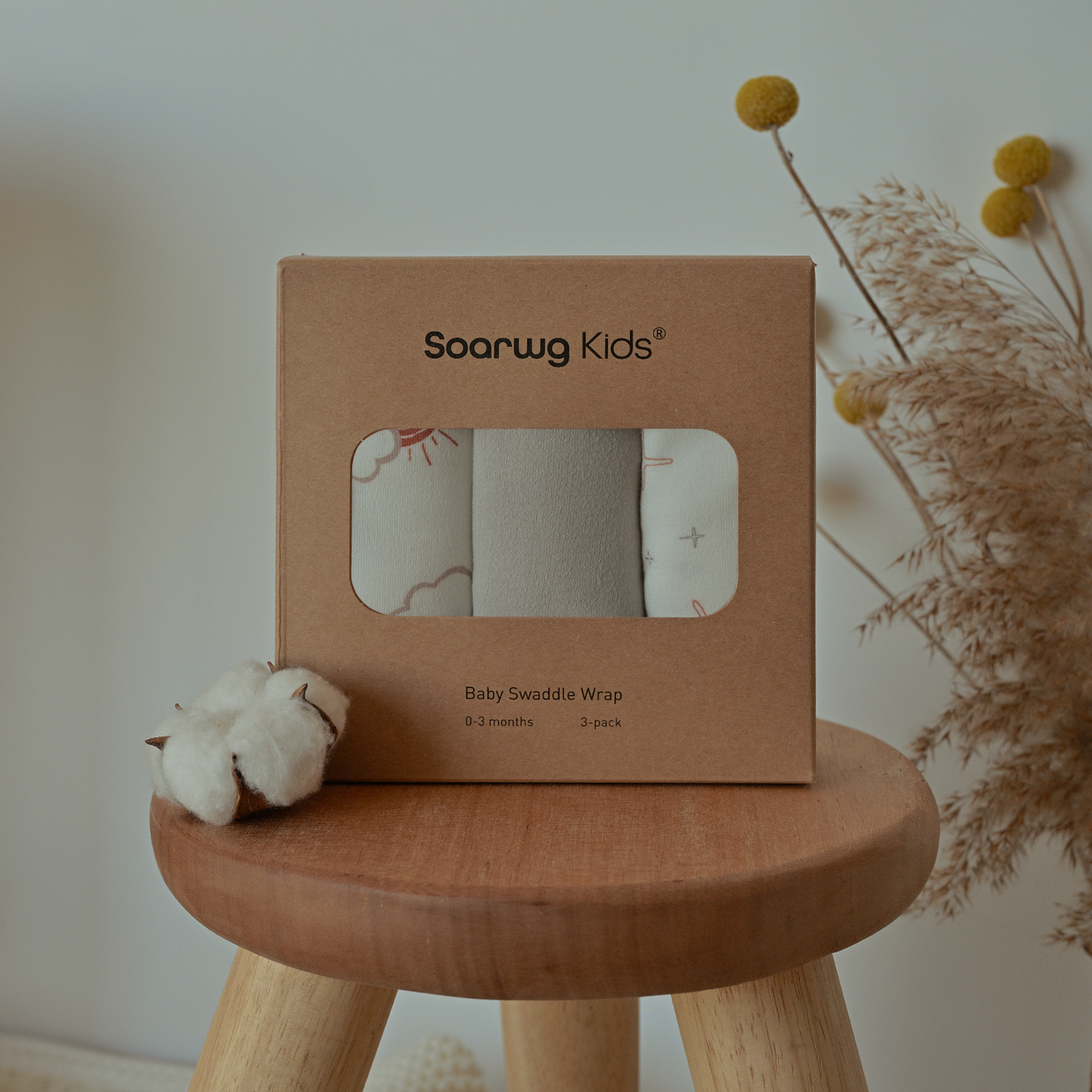 Sun&Star | Soarwg Baby Swaddle 0-3 Months 3 Pack