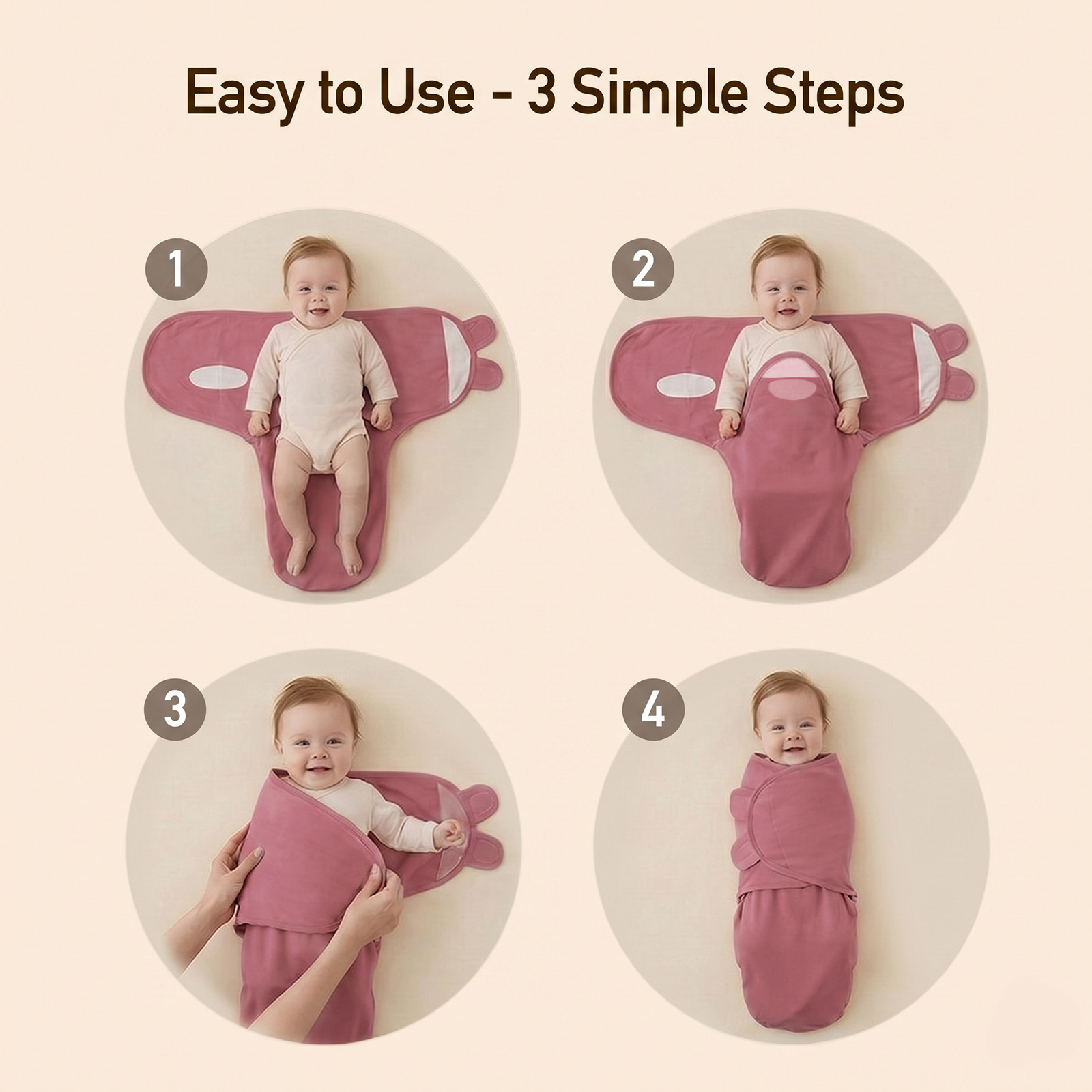 Vintage Rose Serenade | Baby Swaddle 3 Pack | 0-3 Months