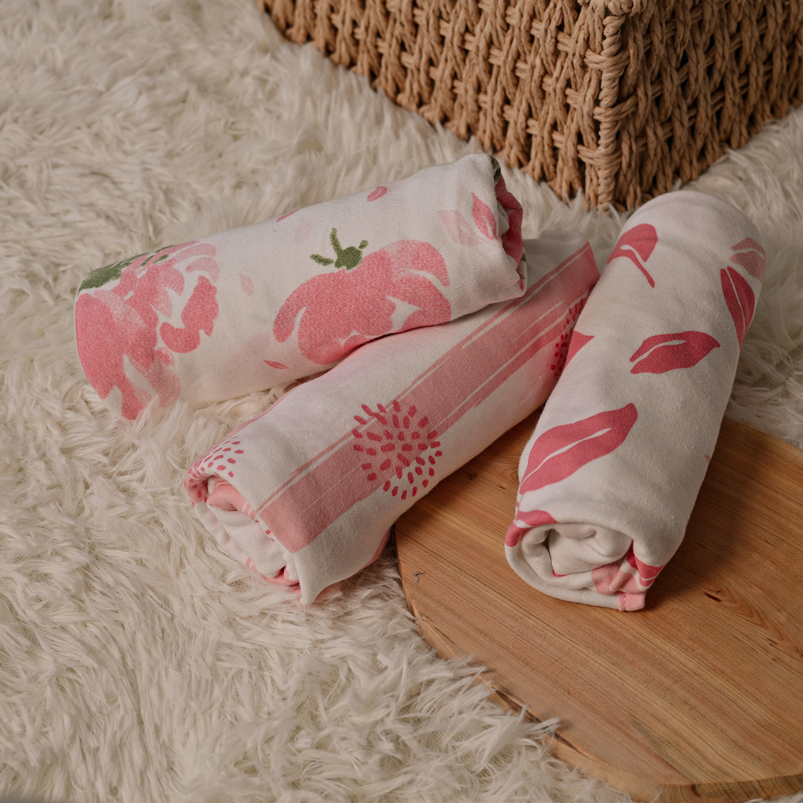 Flora Bloom | Gllquen baby Swaddle 0-3 Months 3 Pack