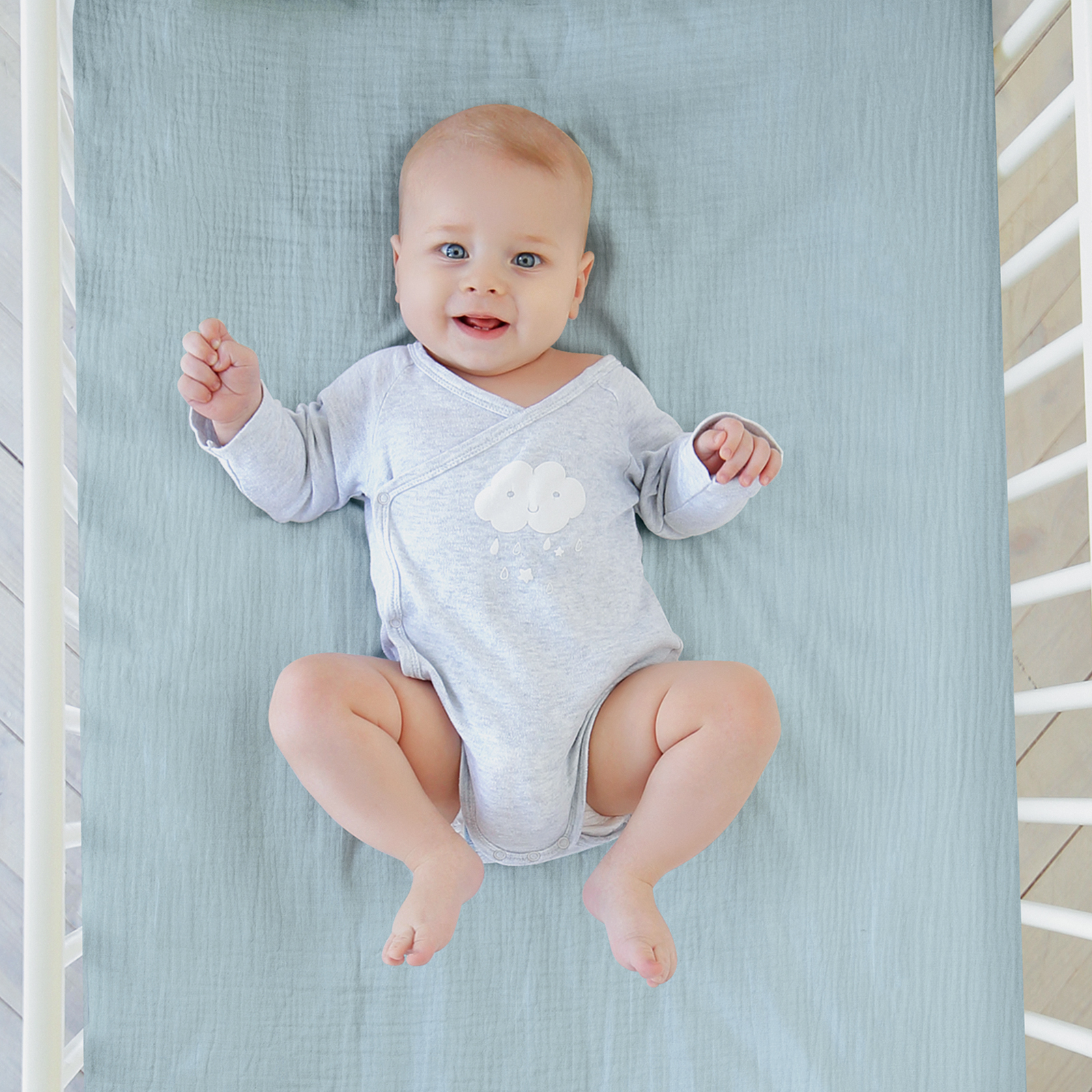 Azure | Muslin Bassinet Sheets 2-Pack | 38''*26'' 100% Muslin Cotton