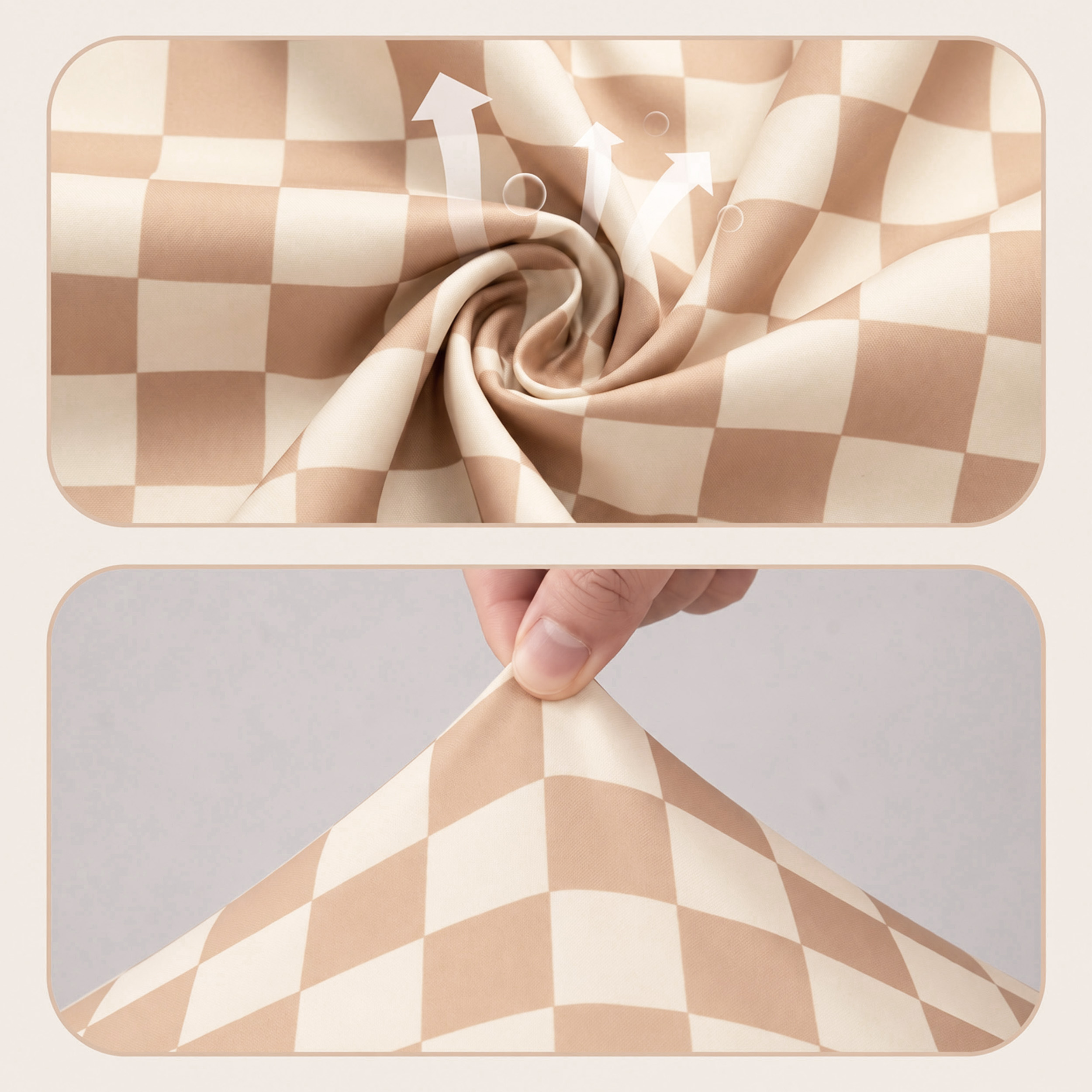 Creamy Teddy Check | Bassinet Sheets 3-Pack | 33*20''