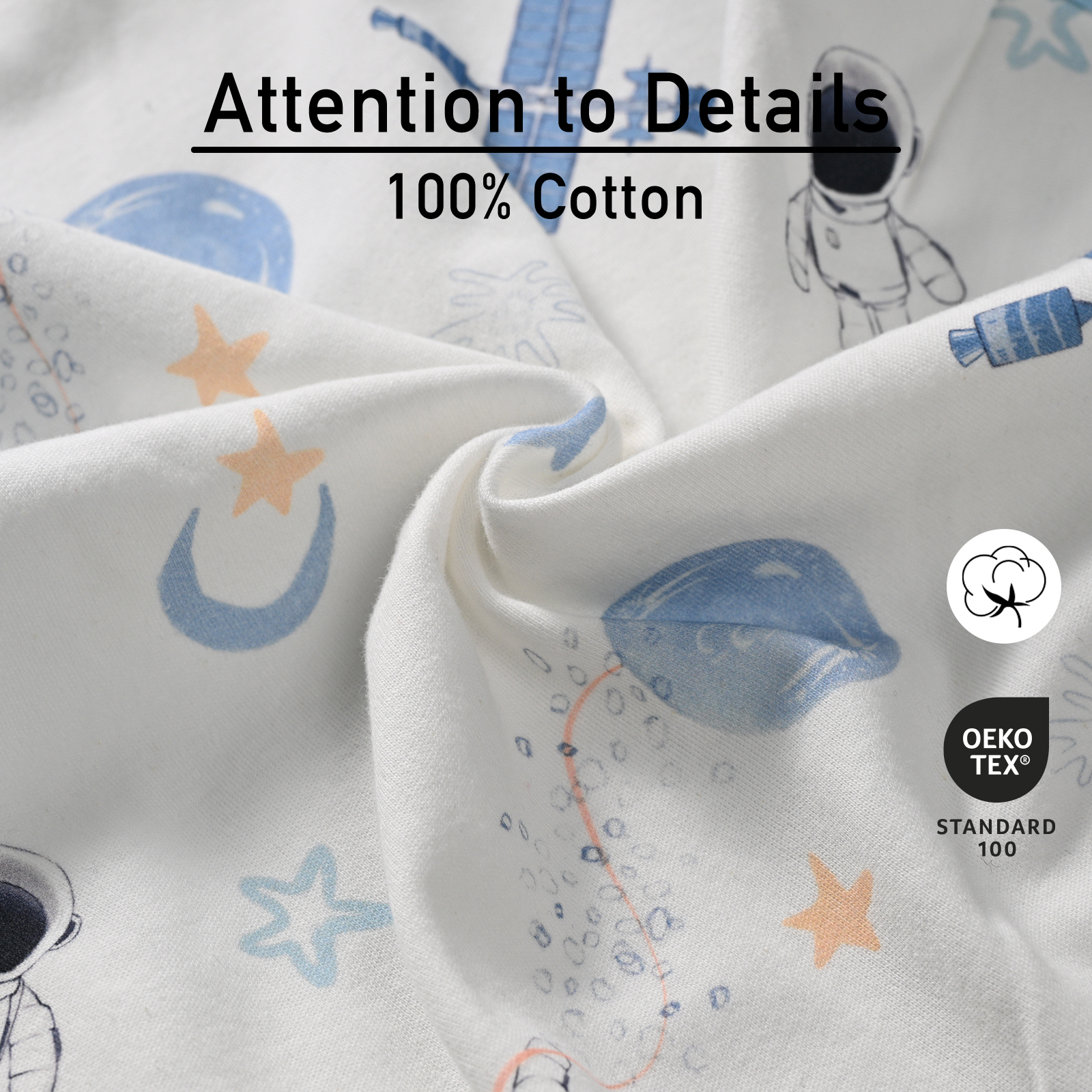 Astronaut | Gllquen baby Swaddle 0-3 Months 3 Pack