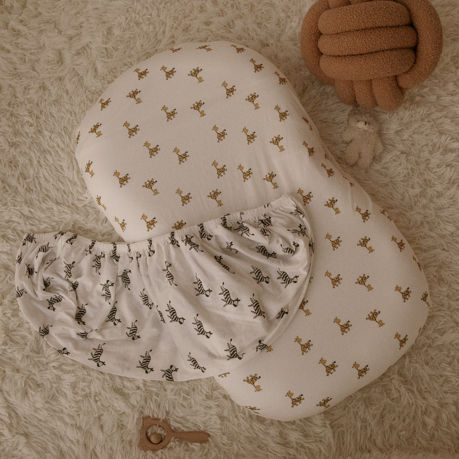 Giraffe | Baby Bassinet Sheet 2-Pack | 33''*17''