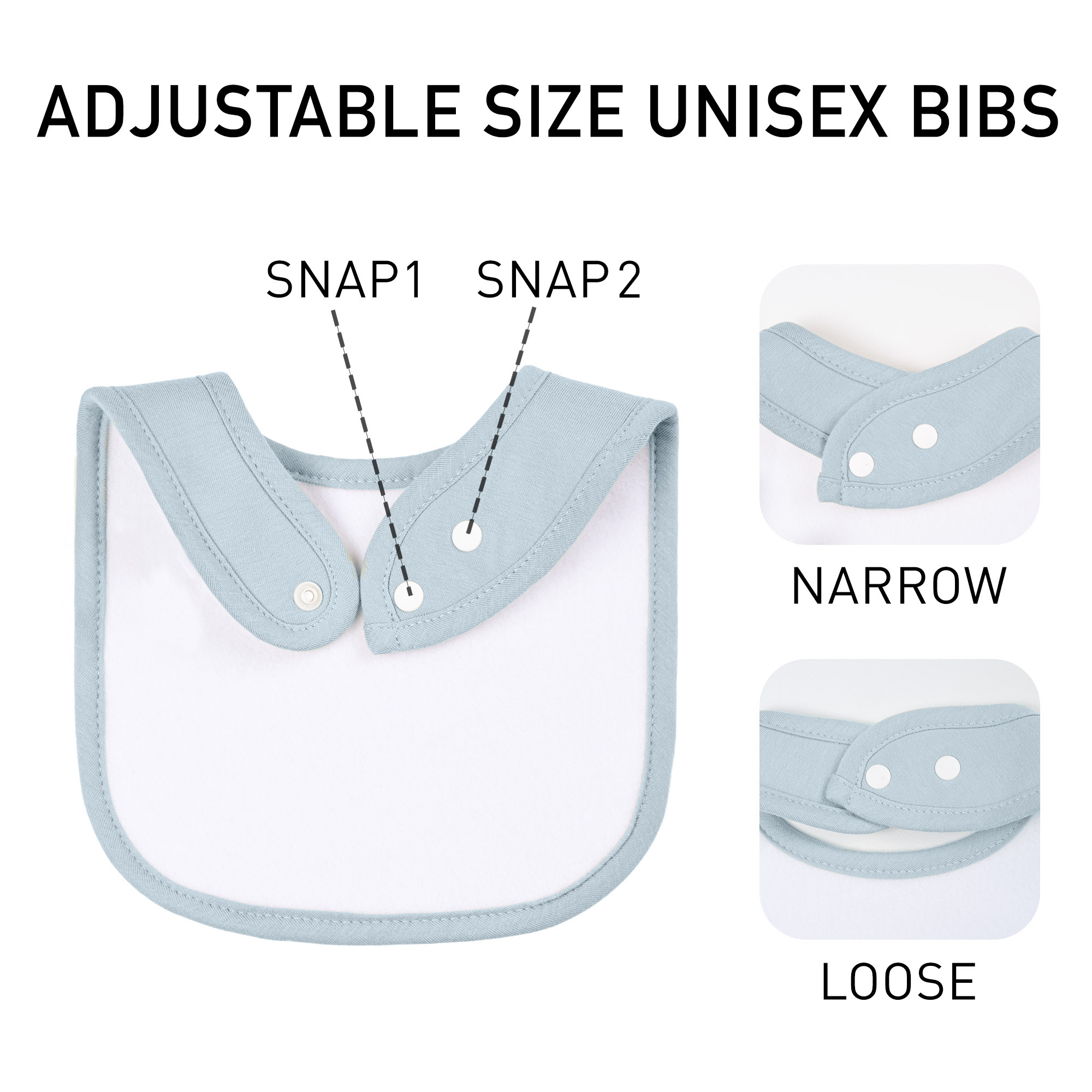 Vivid Solids | Organic Cotton Bandana Bibs 10 Pack | 0-36 Months