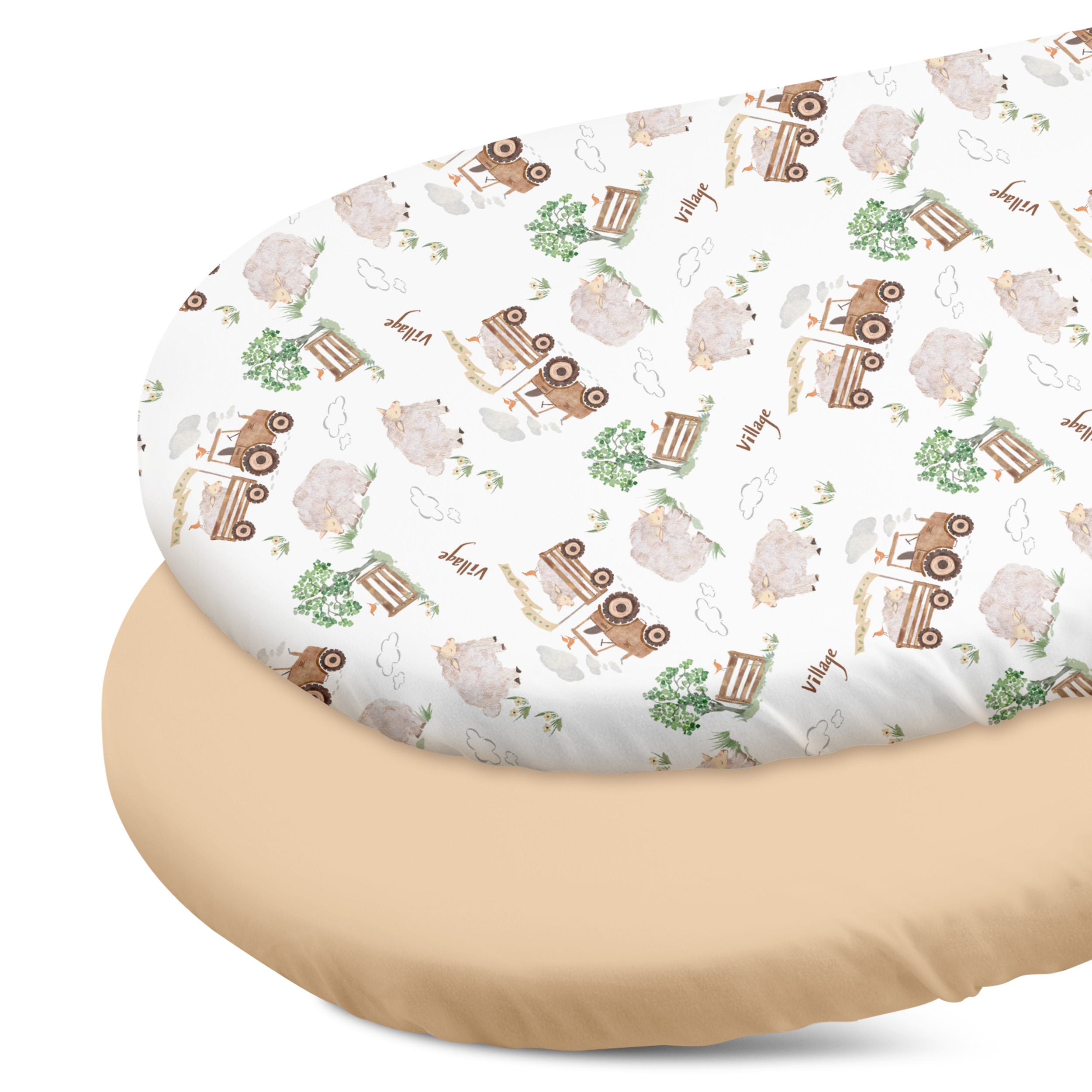 Barn Prelude | Bassinet Sheets 2-Pack | 16*32''