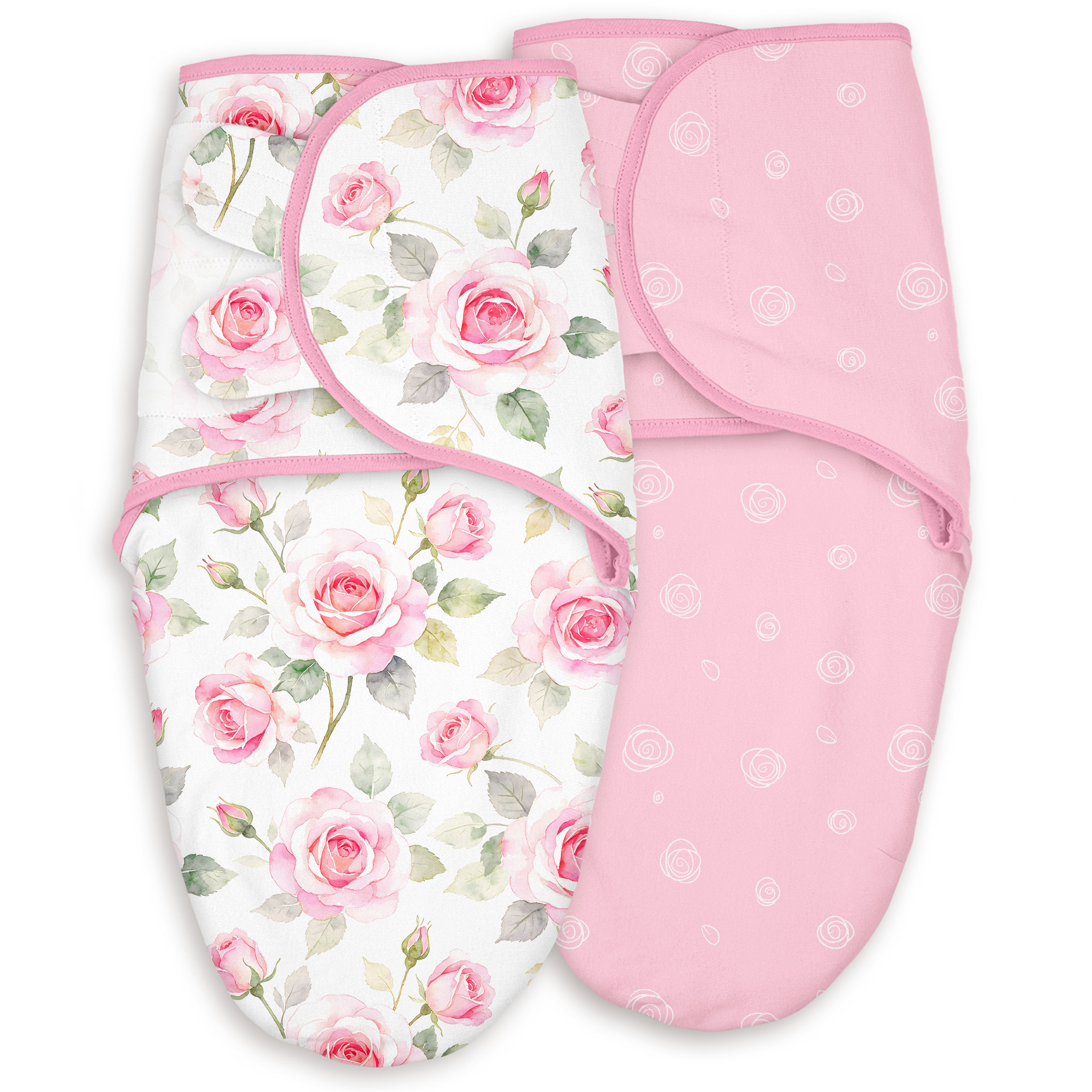 Pink Rose Bloom | Baby Swaddle 2-Pack | 0-3 Months