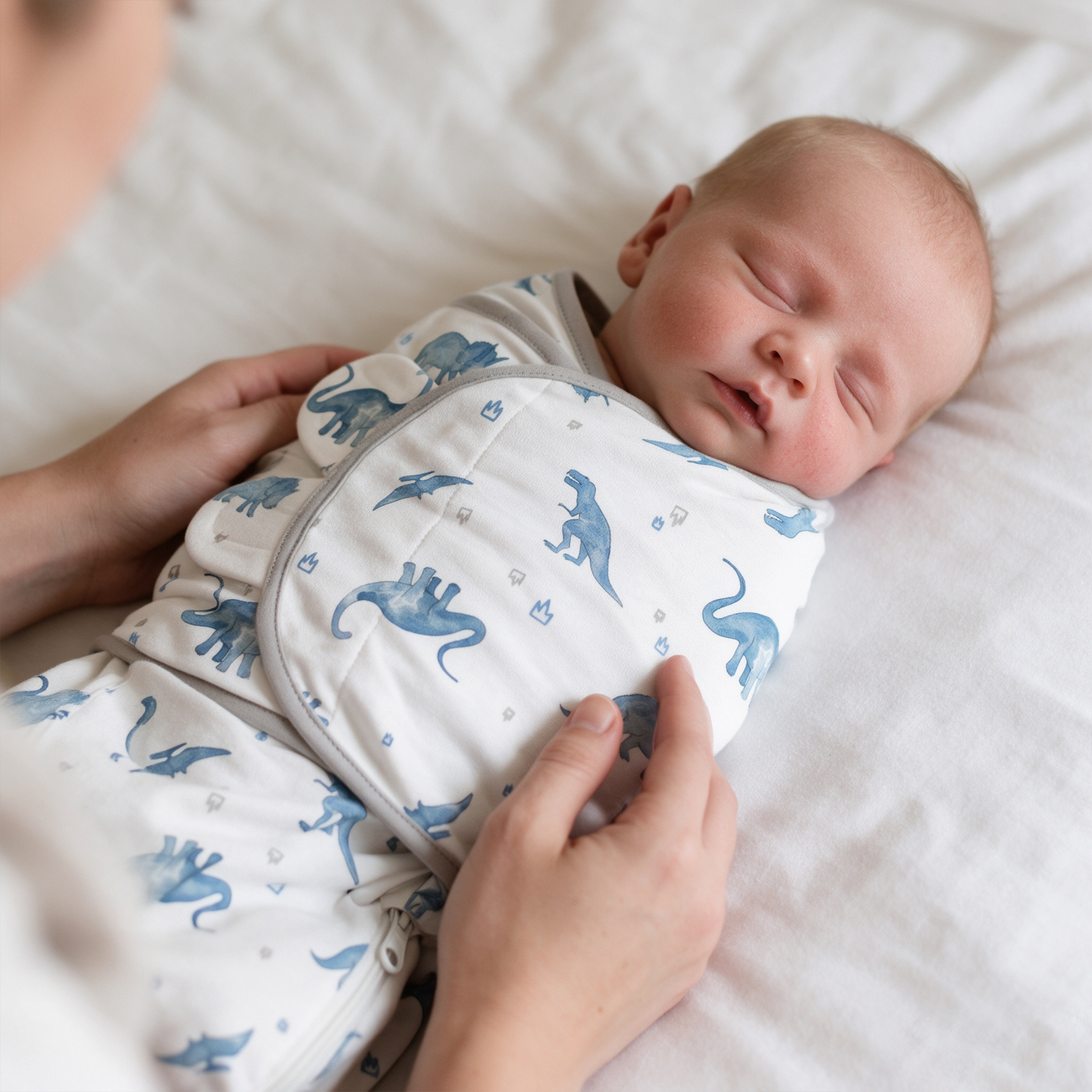 Dinosaur Blues Night | Zipper Swaddle Wrap 2 Pack | 0-3 Months