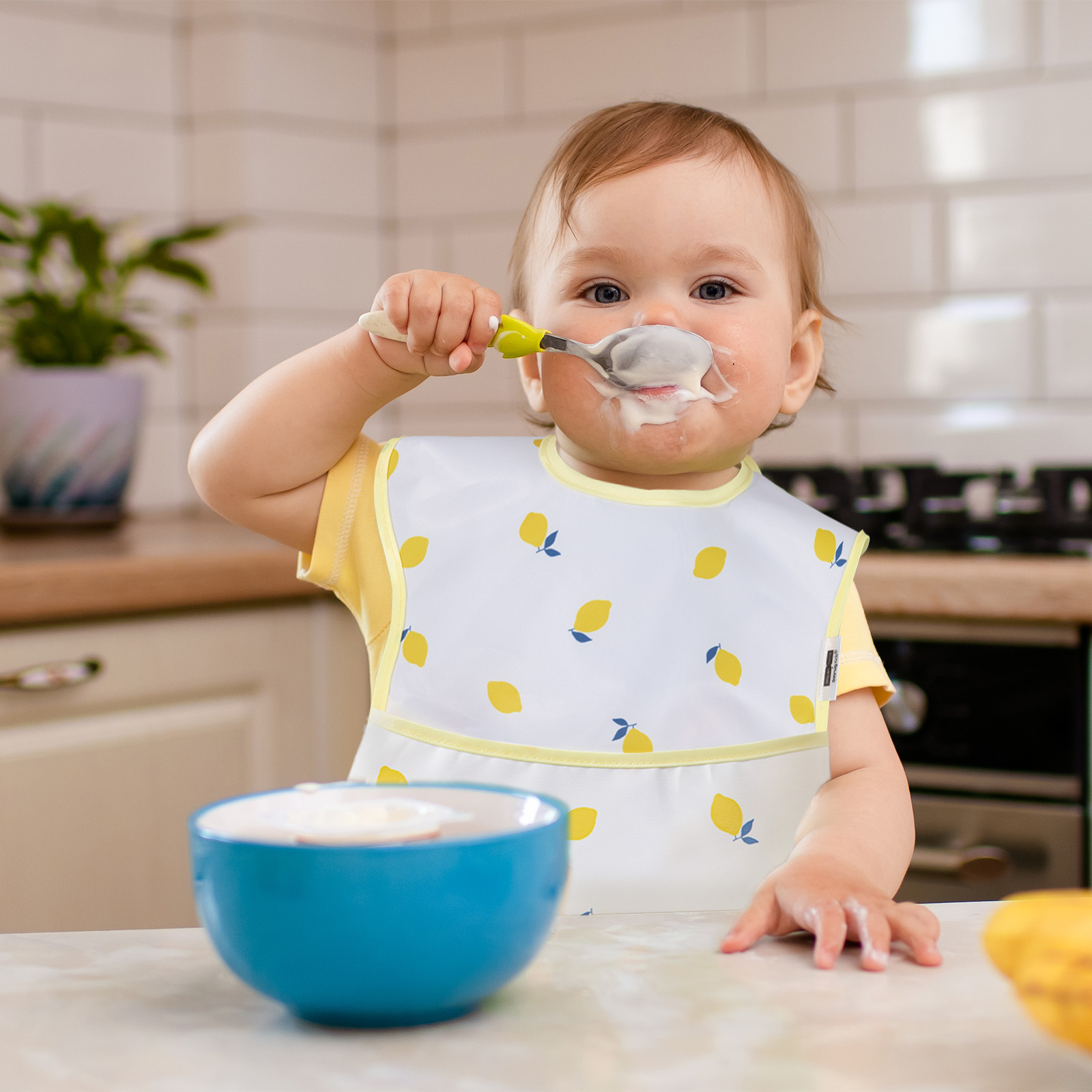 Fruit | Gllquen Baby Waterproof Bibs 5 Pack | 3-24 Months