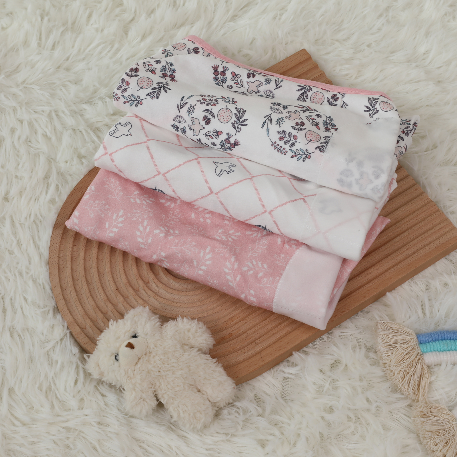 Wreath | LyricHom baby Swaddle 0-3 Months 3 Pack