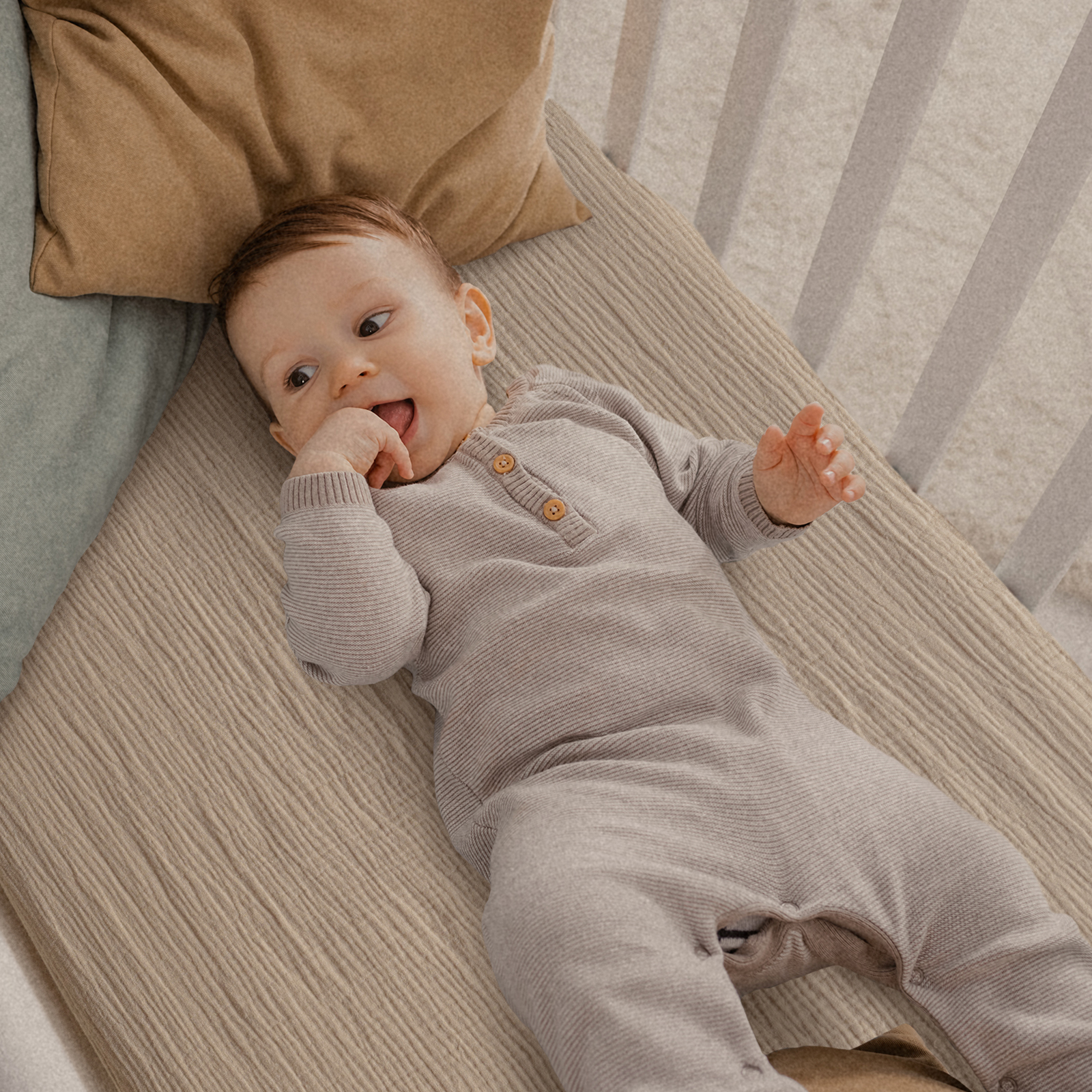 Leafy Green  | Muslin Bassinet Sheets 3-Pack | 38''*26''