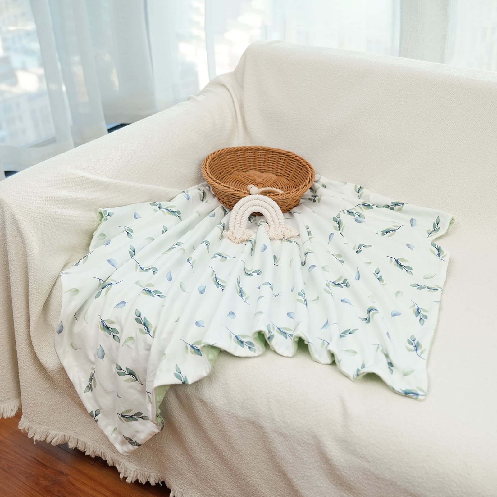 Foliage | Gllquen baby Fleece Plush Dot Blanket | 30''*40''