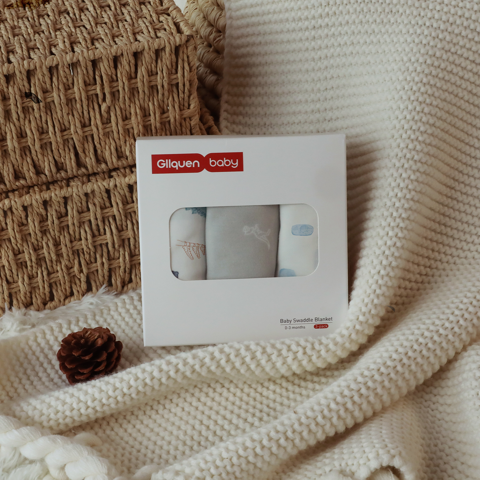 Dinosaur Land | Gllquen baby Swaddle 0-3 Months 3 Pack