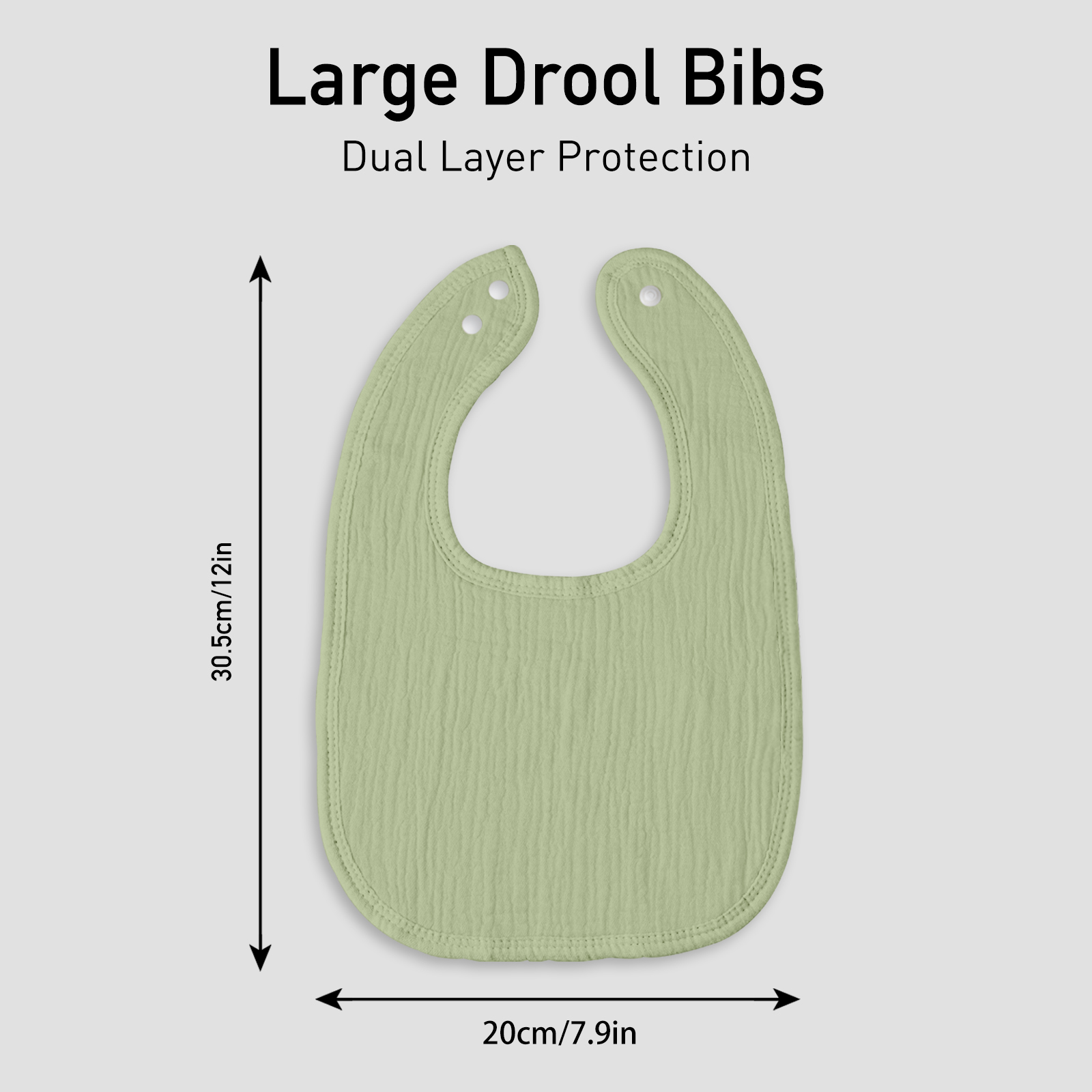 Viability | baby muslin bibs 6 pack | 0-36 months