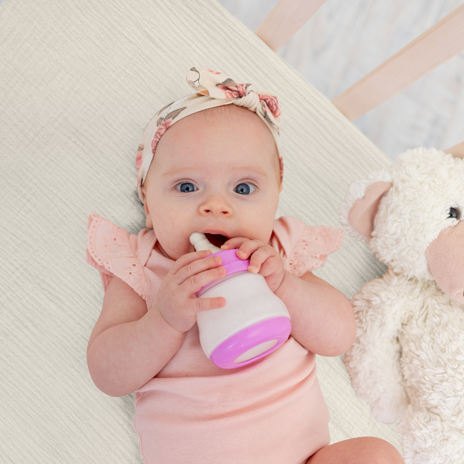 Rose | Muslin Bassinet Sheets 2-Pack | 38''*26'' 100% Muslin Cotton