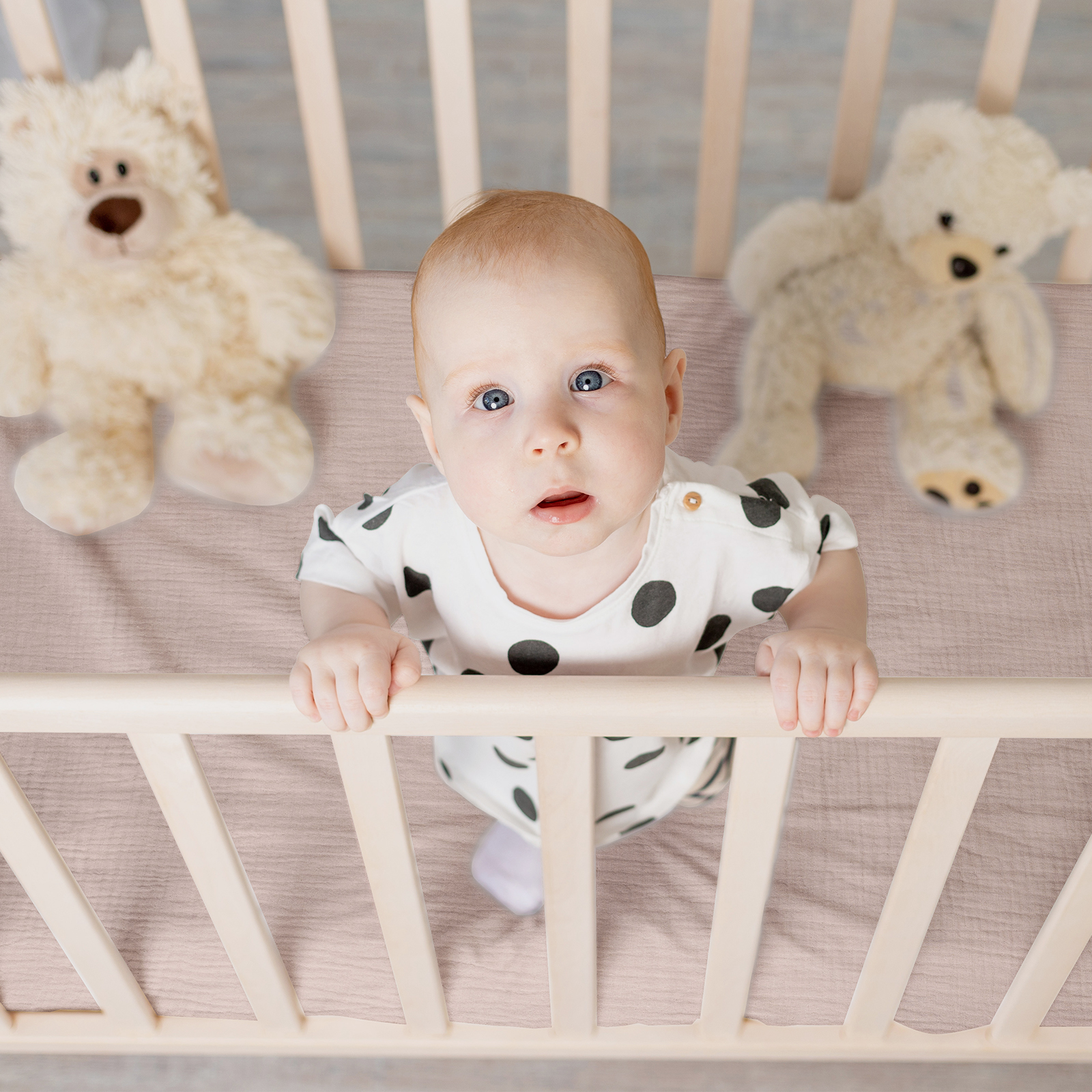 Rose | Muslin Bassinet Sheets 2-Pack | 38''*26'' 100% Muslin Cotton