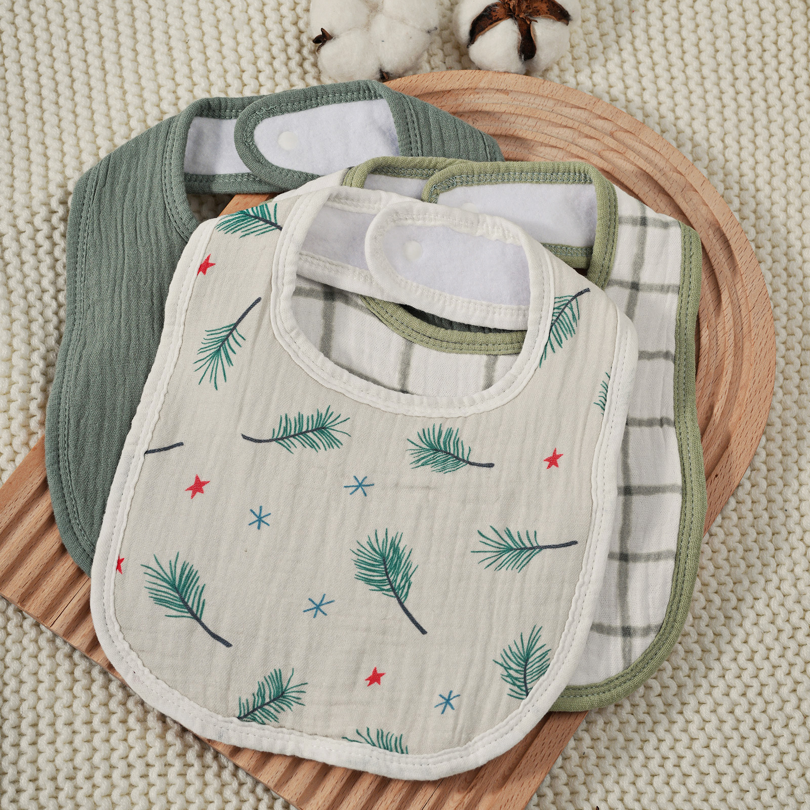 Spring Trip | baby muslin bibs 8 pack | 0-36 months