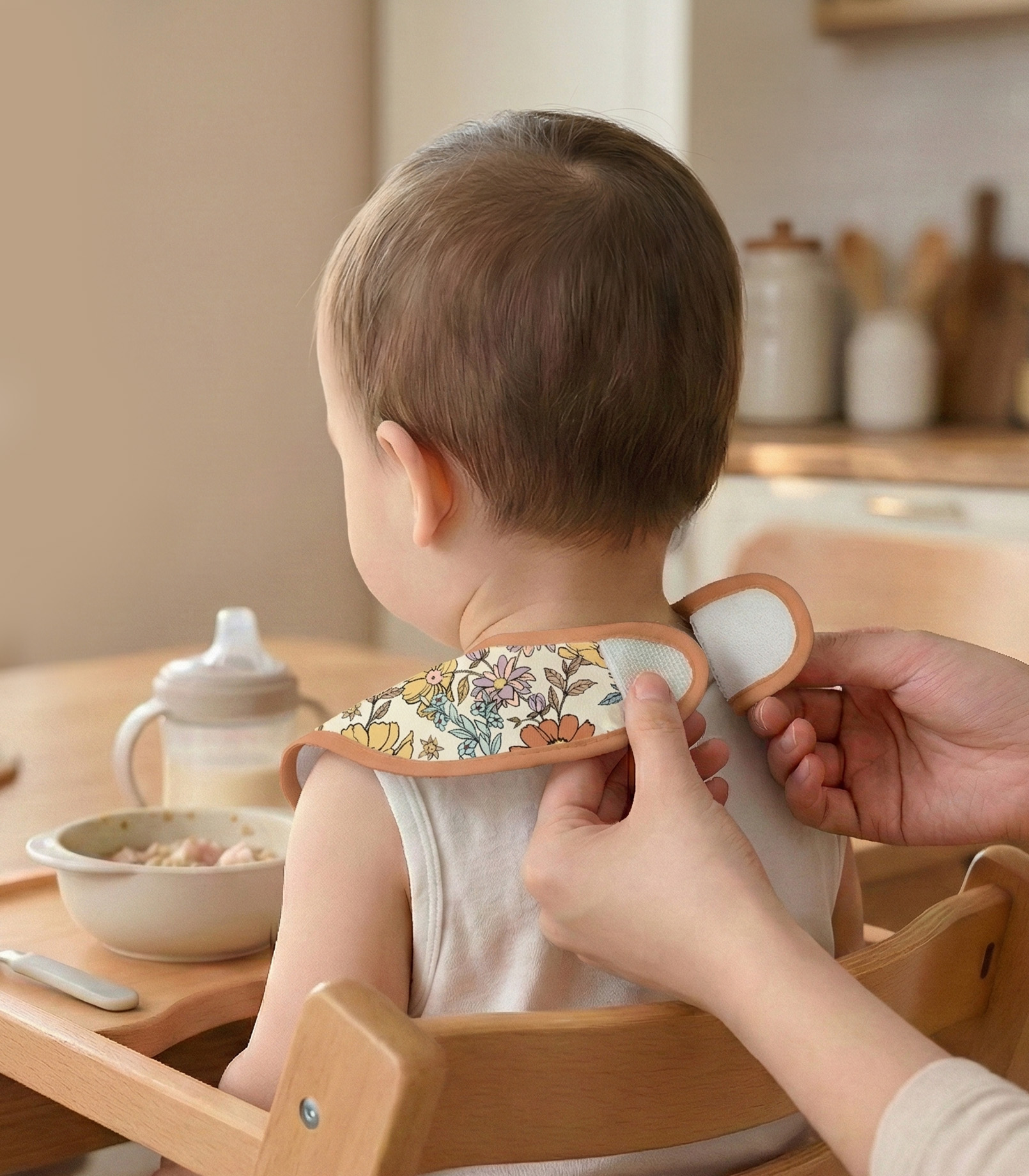 Vintage Flowers | Gllquen baby Waterproof Bibs 3 Pack | 3-24 Months