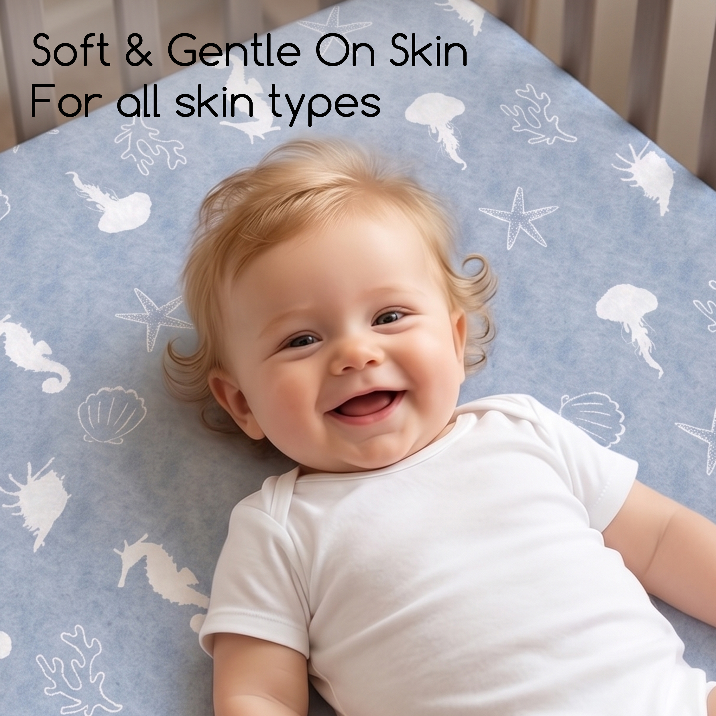 Sage Arctic Friends | Soft Microfiber Baby Crib Sheets 3 Pack