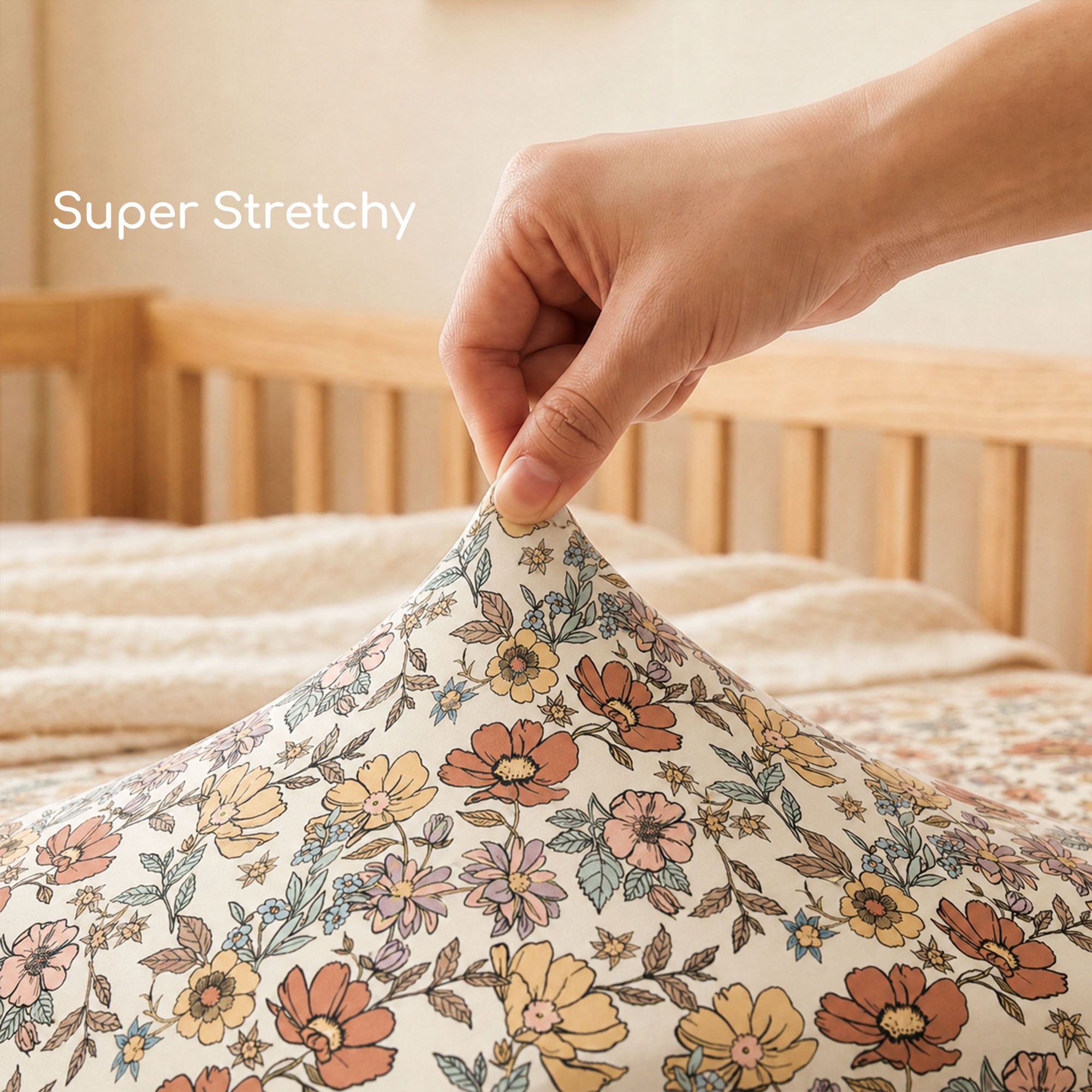 Vintage Floral  Bloom | Soft Microfiber Baby Crib Sheets 3 Pack