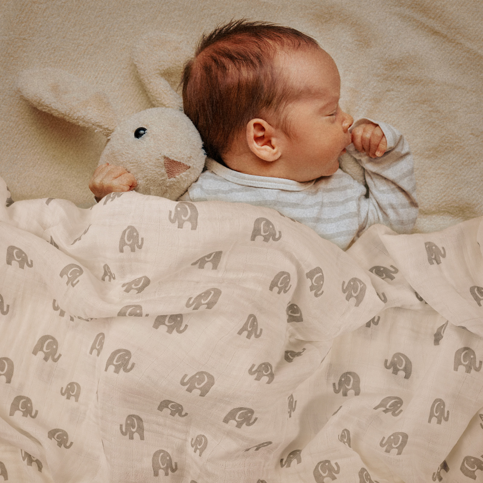 Muslin Swaddle Blankets 4-Pack, 35"x40" - Galaxy