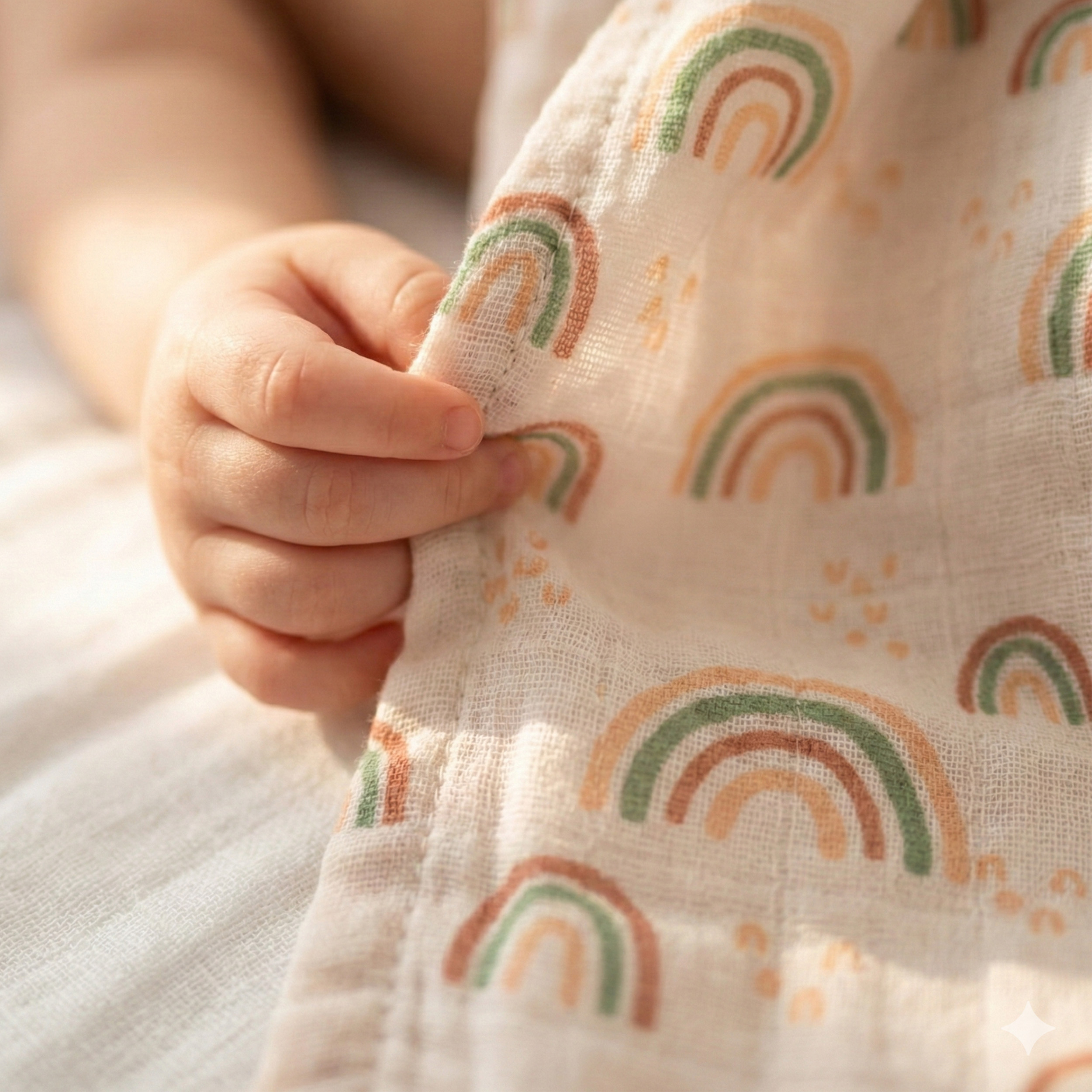 Muslin Swaddle Blankets 4-Pack | 31.5x43.3" | Cloudside Baby Dream