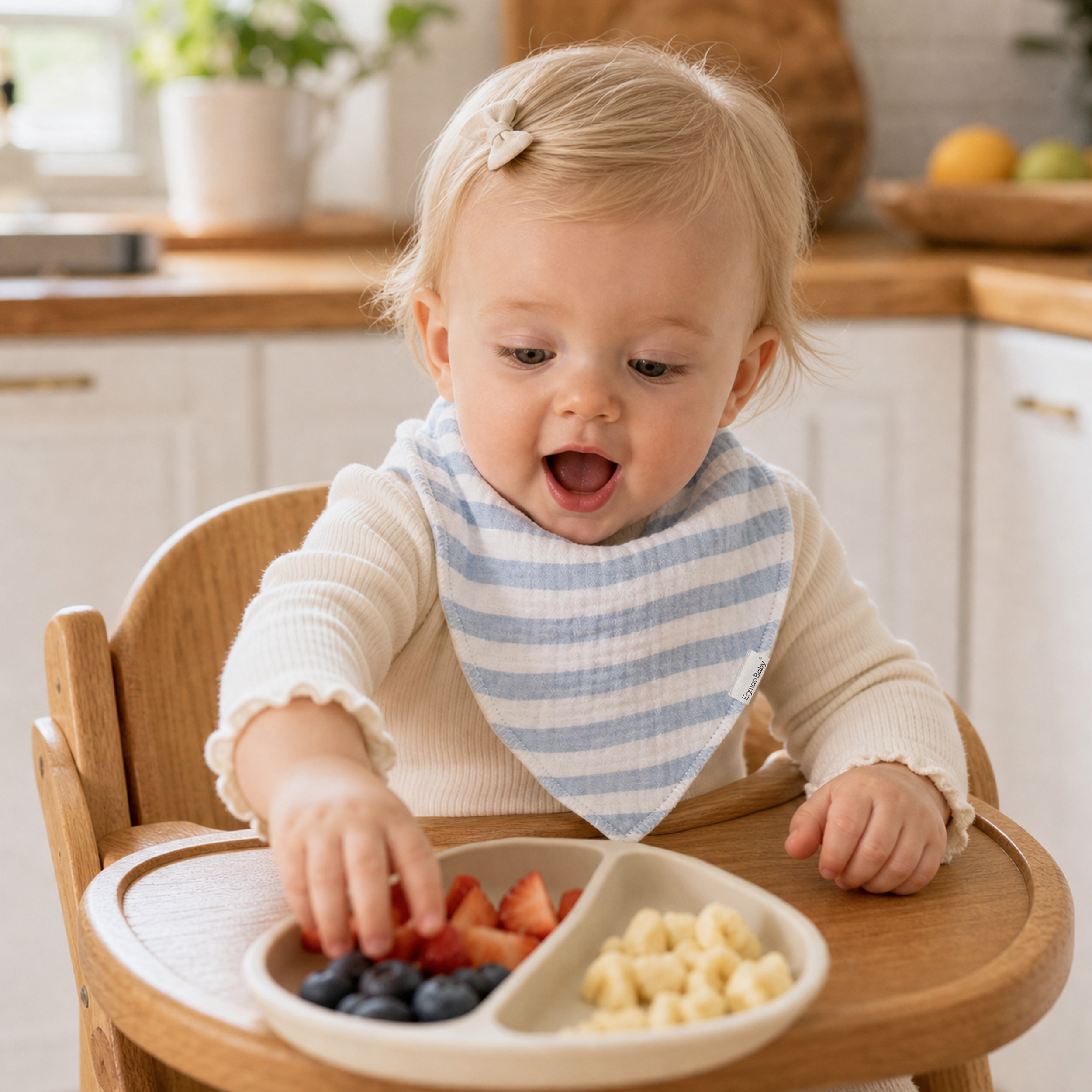 Ocean Breeze Sail | Soft & Absorbent Muslin Bandana Bibs 10 Pack