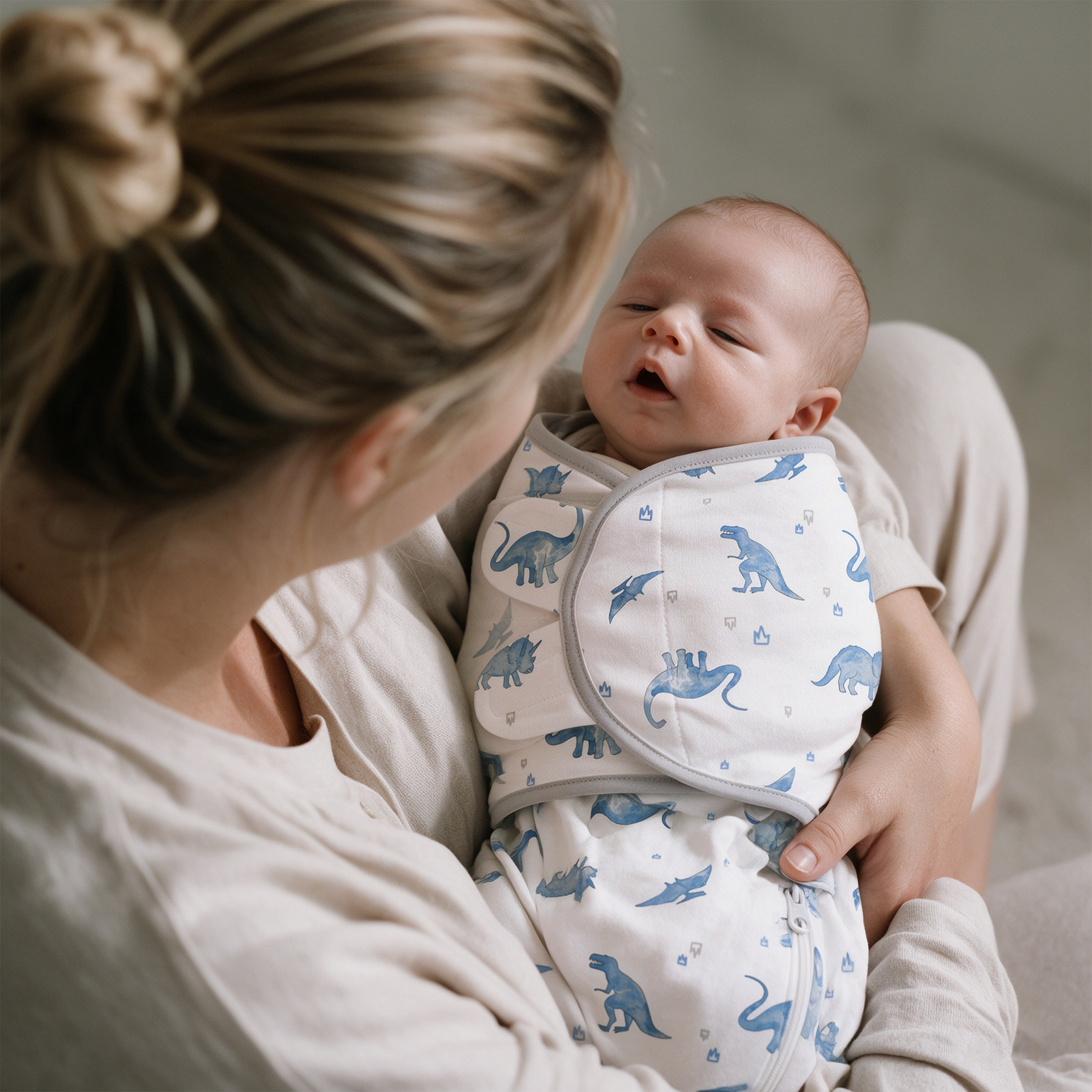 Dinosaur Blues Night | Zipper Swaddle Wrap 2 Pack | 0-3 Months