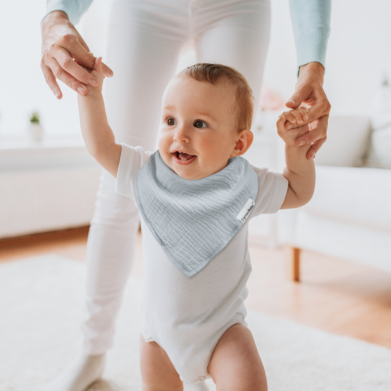 Forest | Soft & Absorbent Muslin Bandana Bibs 10 Pack