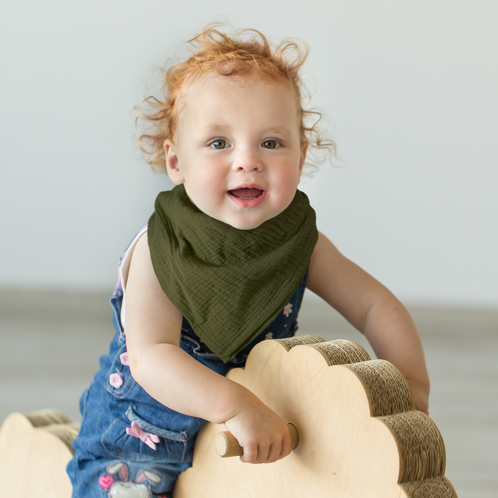 Muslin Swaddle Blankets 5-Pack, 23.5"x23.5" - Eucalyptus 