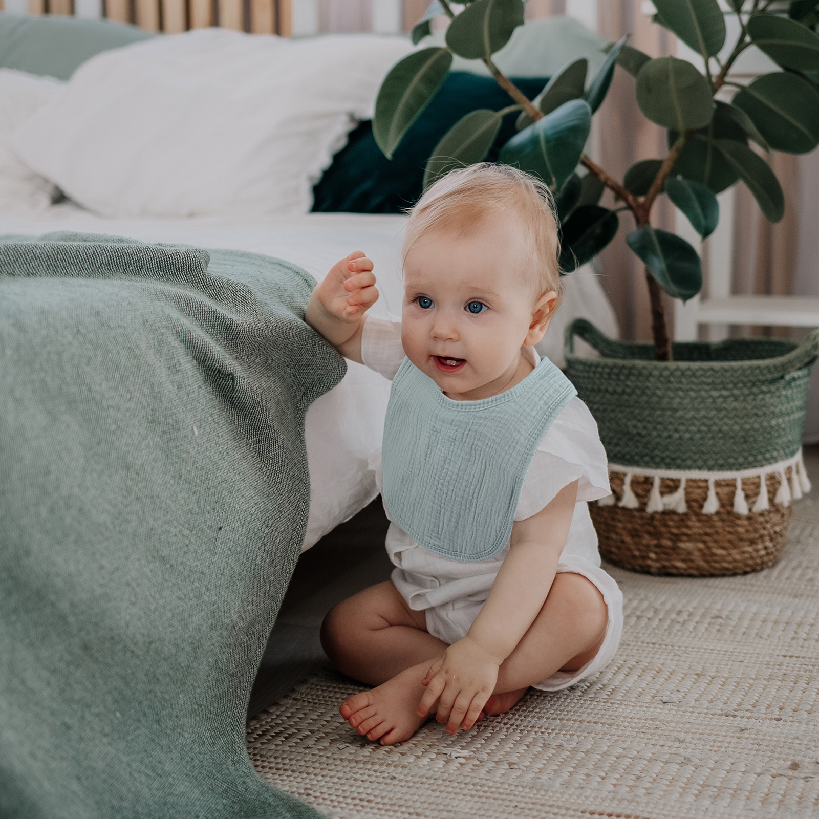 Toucan | baby muslin bibs 8 pack | 0-36 months