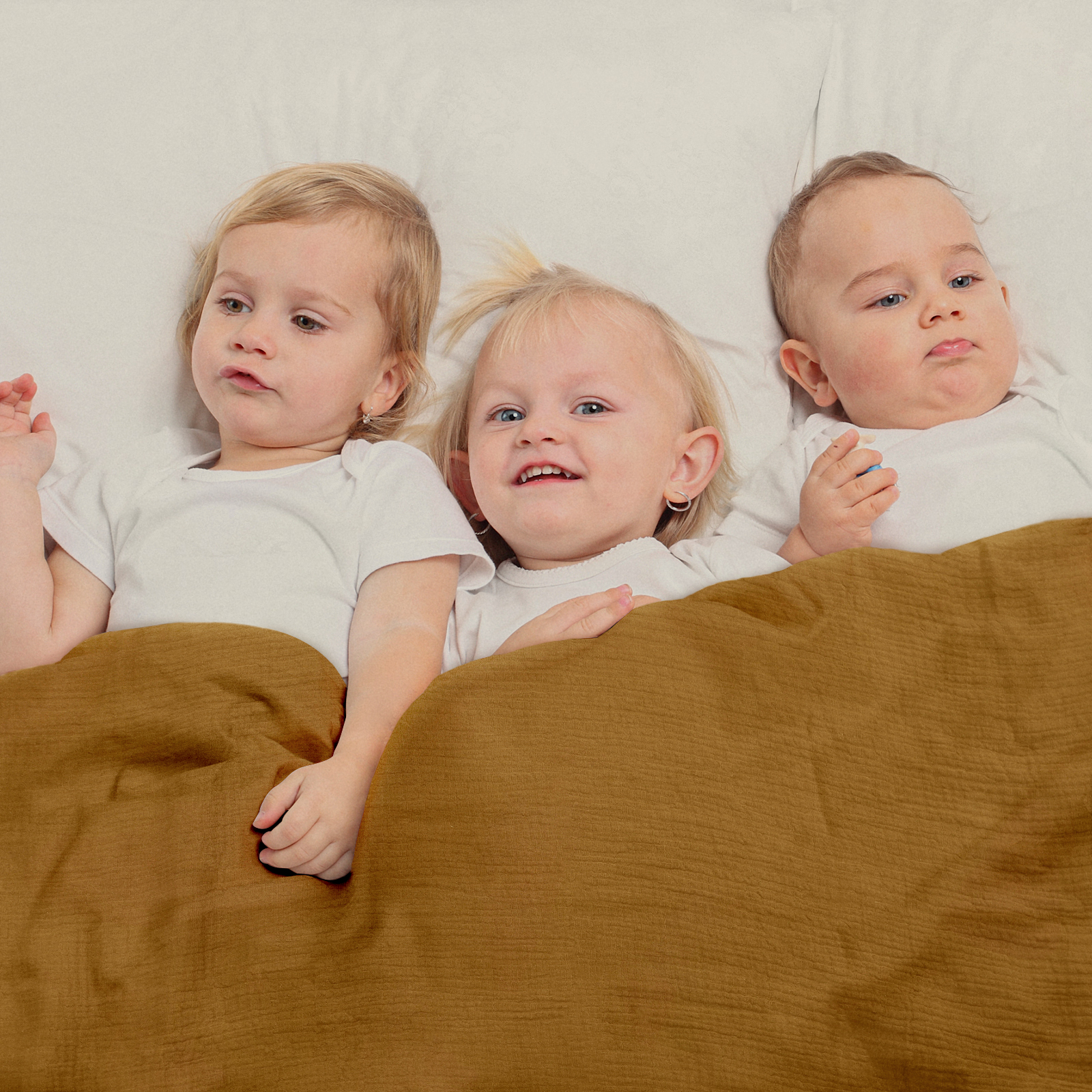 Muslin Swaddle Blankets 4-Pack, 38"x40" - Natural