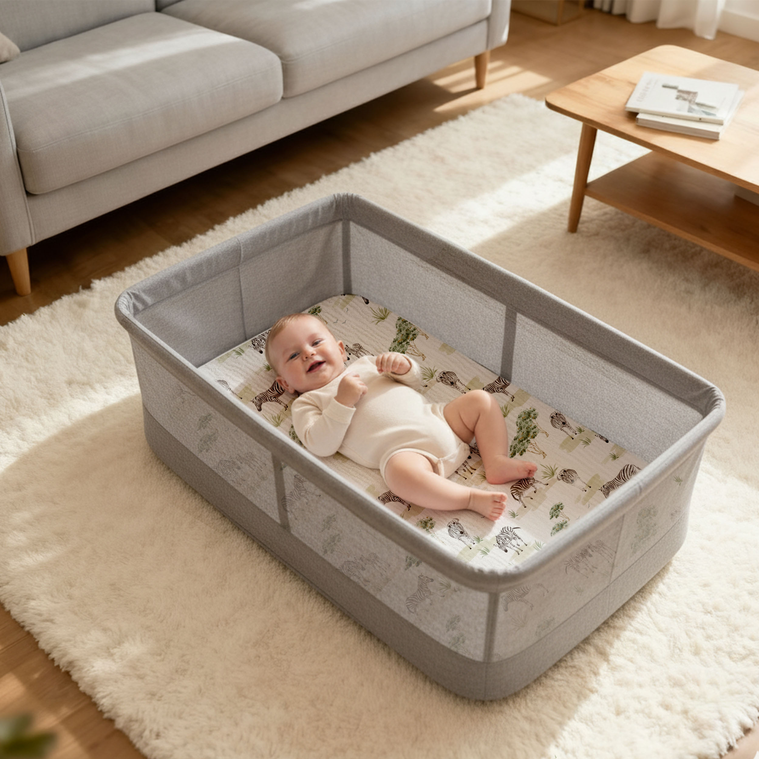 Safari Whisper | Muslin Bassinet Sheets 2-Pack | 33''*17''