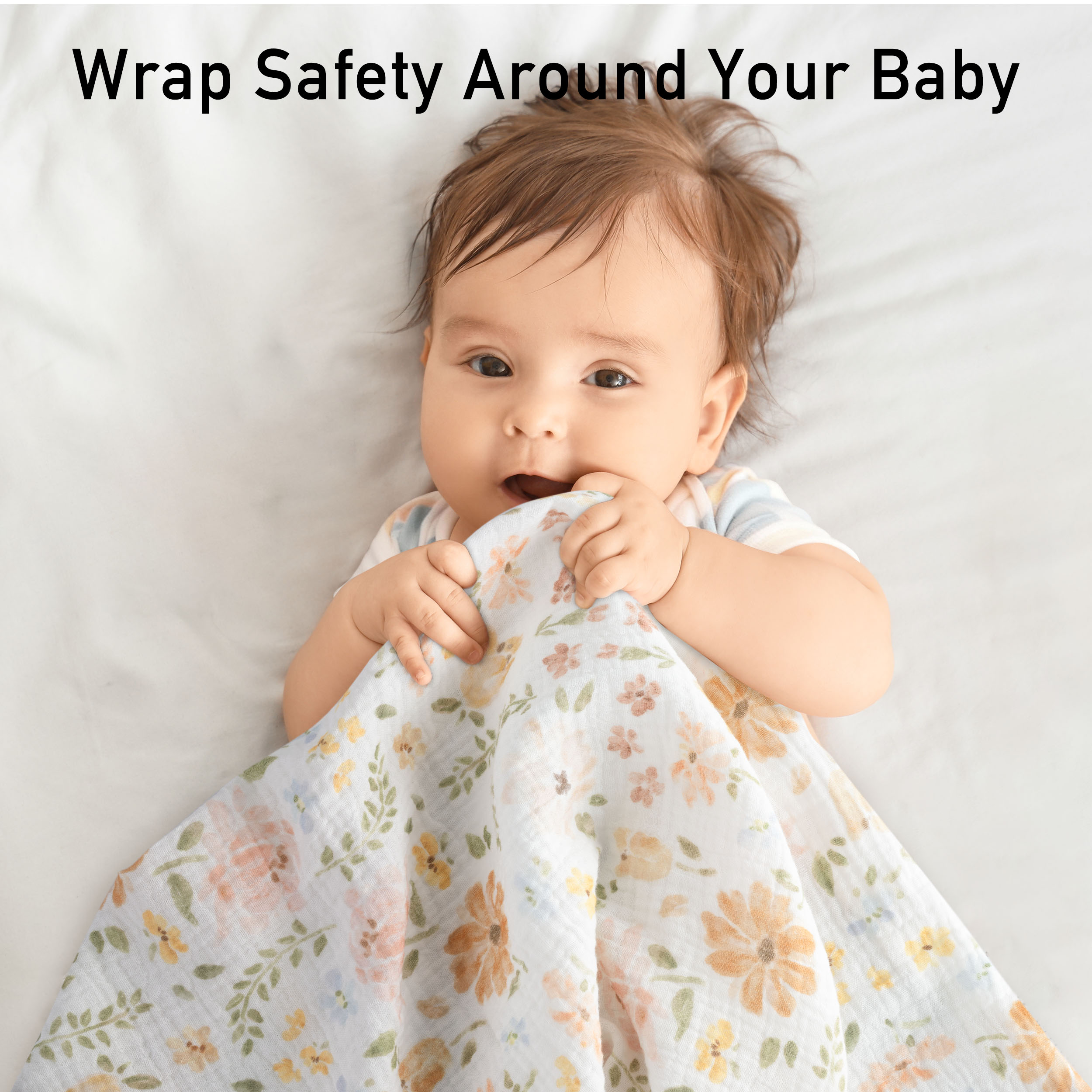 Muslin Swaddle Blankets 3-Pack | 38"x40" | Pastoral Whispers