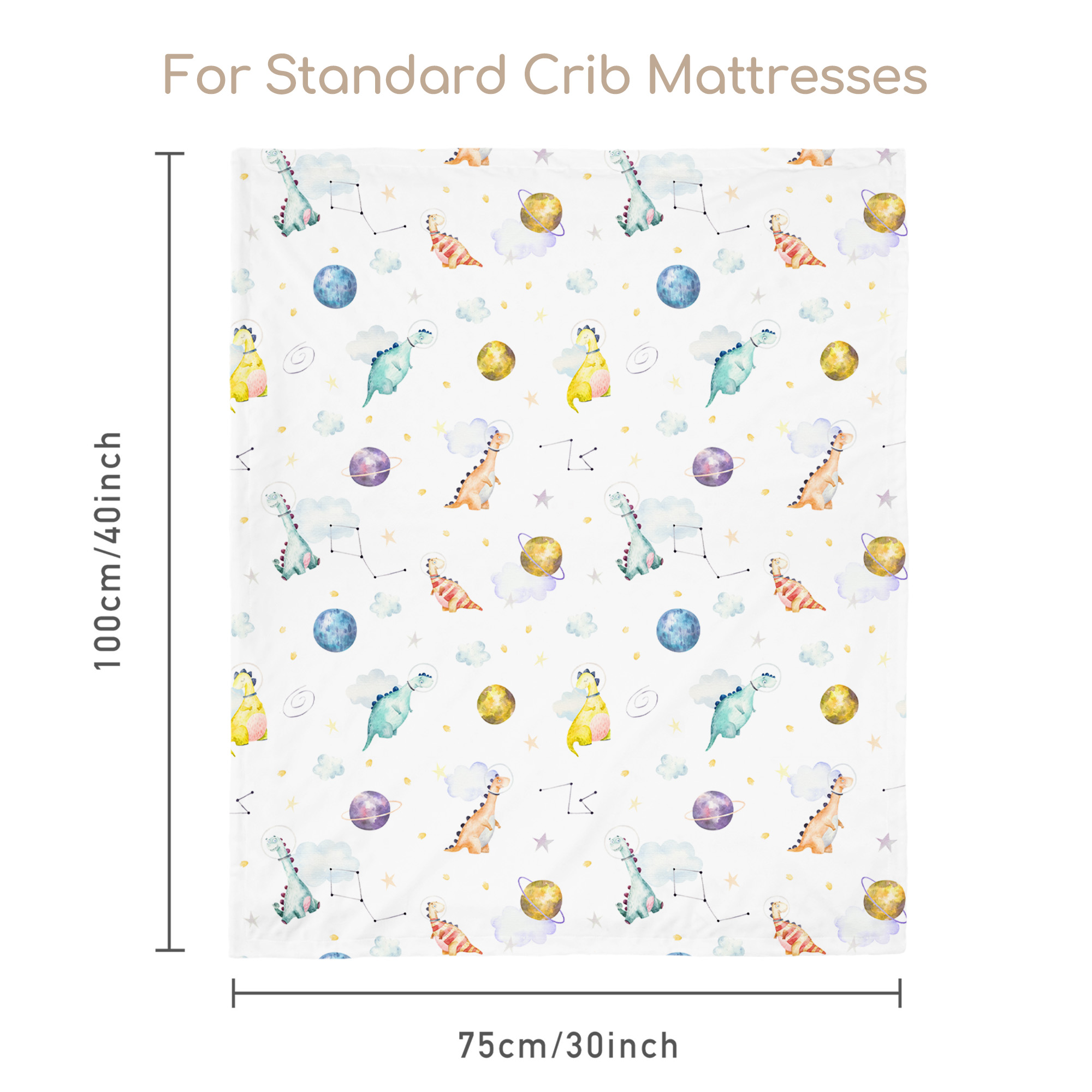 Dinosaur Space Explorer | Fleece Plush Dot Blanket | 30''*40''