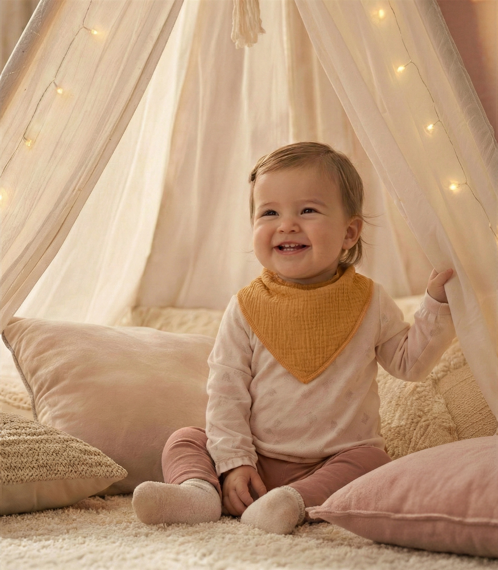 Concerto Palette | Soft & Absorbent Muslin Bandana Bibs 8 Pack