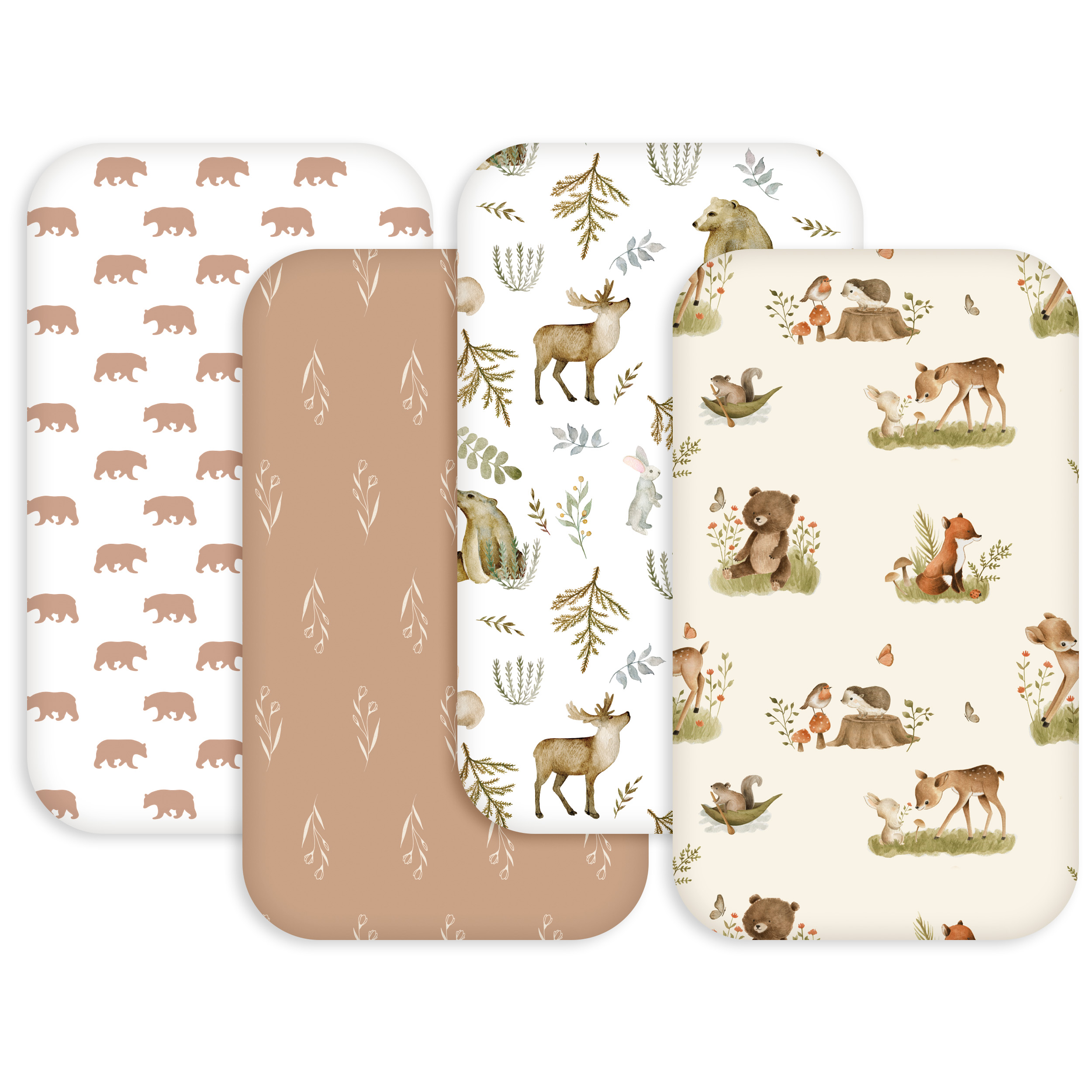 Bear | Bassinet Sheets 4-Pack | 20*33''