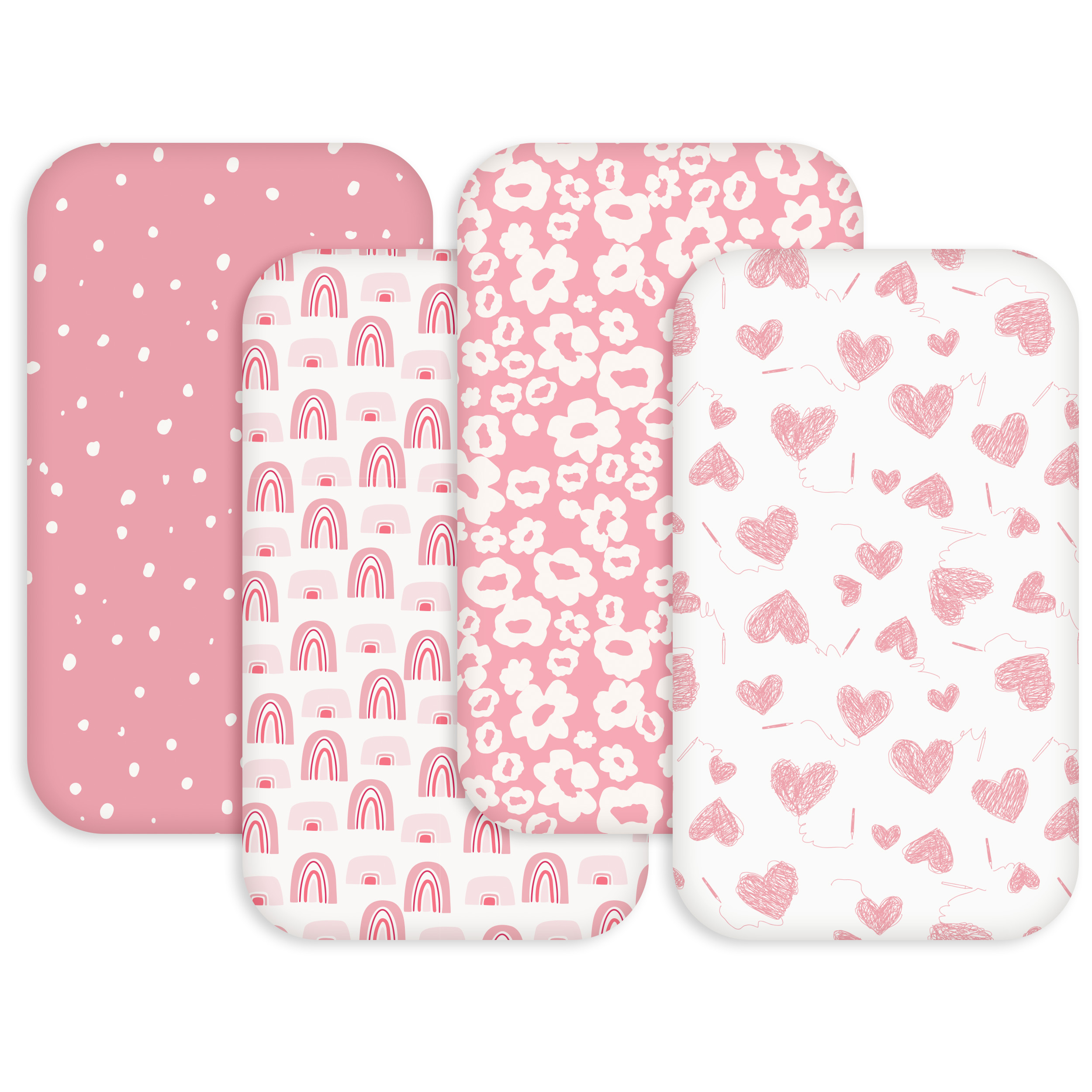 Chosen in Pink | Bassinet Sheets 4-Pack | 20*33''