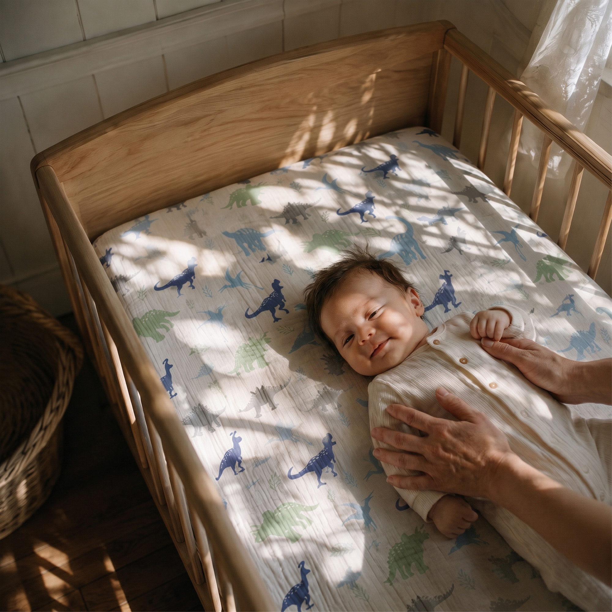 Sage Forest Deer | Muslin Crib Sheets 2-Pack | 52''*28''