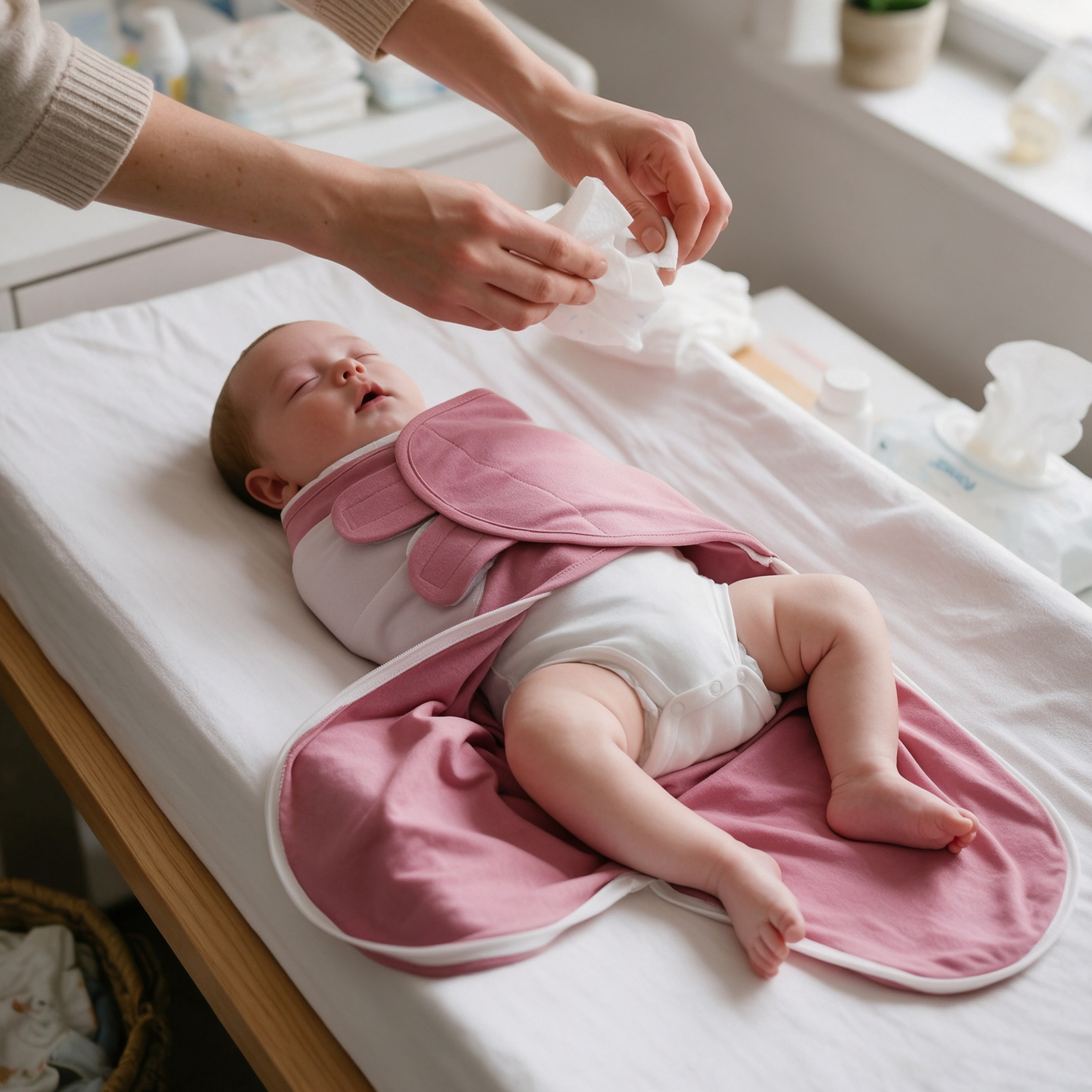 Pink Azure | Zipper Swaddle Wrap 2 Pack | 0-3 Months