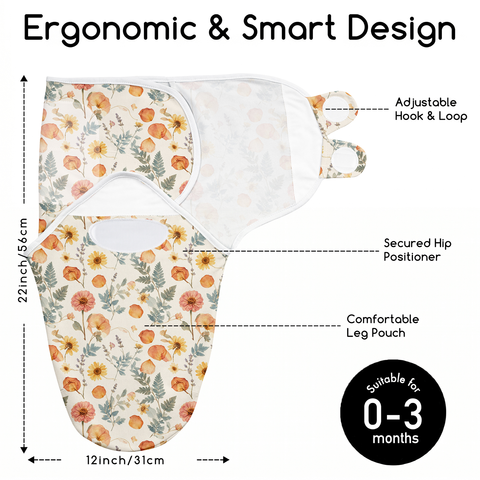 Amber Pressed Journal | Baby Swaddle 3 Pack | 0-3 Months