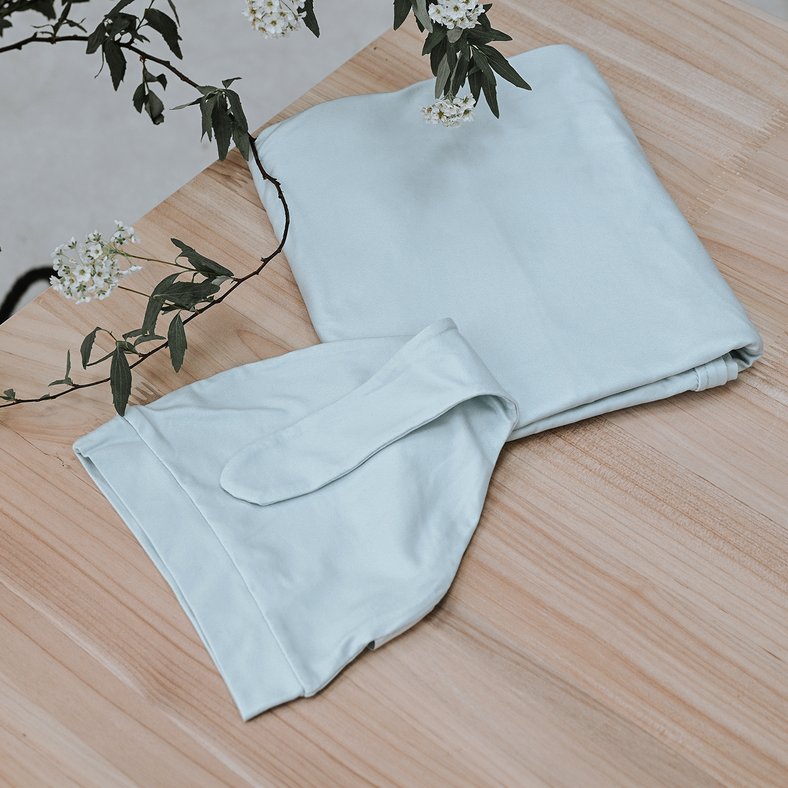 Sky Blue | Baby Swaddle and Hat Set | 33.5*43inch