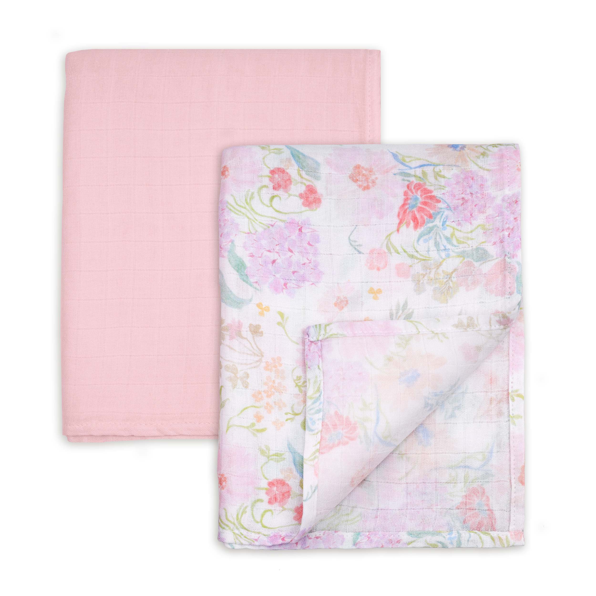 Muslin Swaddle Blankets 2-Pack | 35"x40" | Floradream